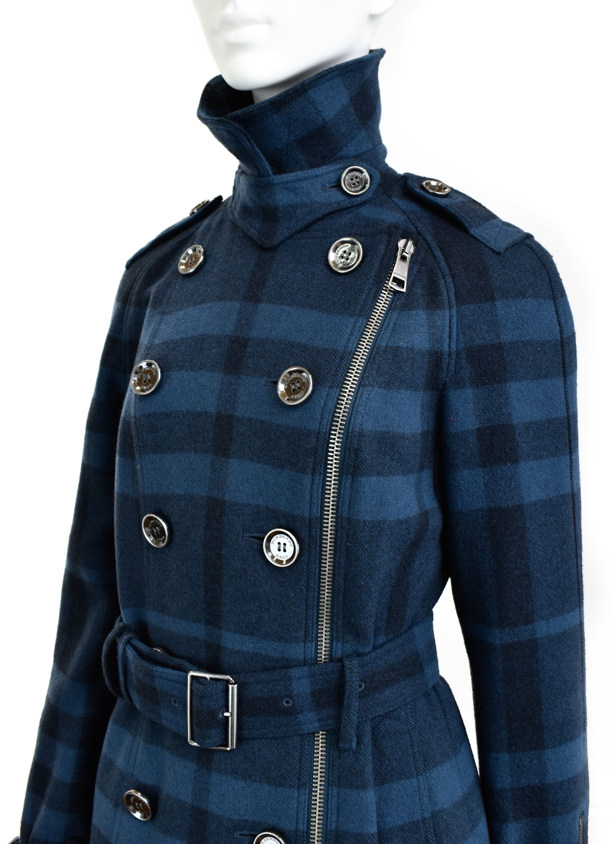 Burberry BURBERRY Brit Full Nova Check Wool Trench Coat Belted Jacket Size M / US 6-8 / IT 42-44 - 4 Thumbnail