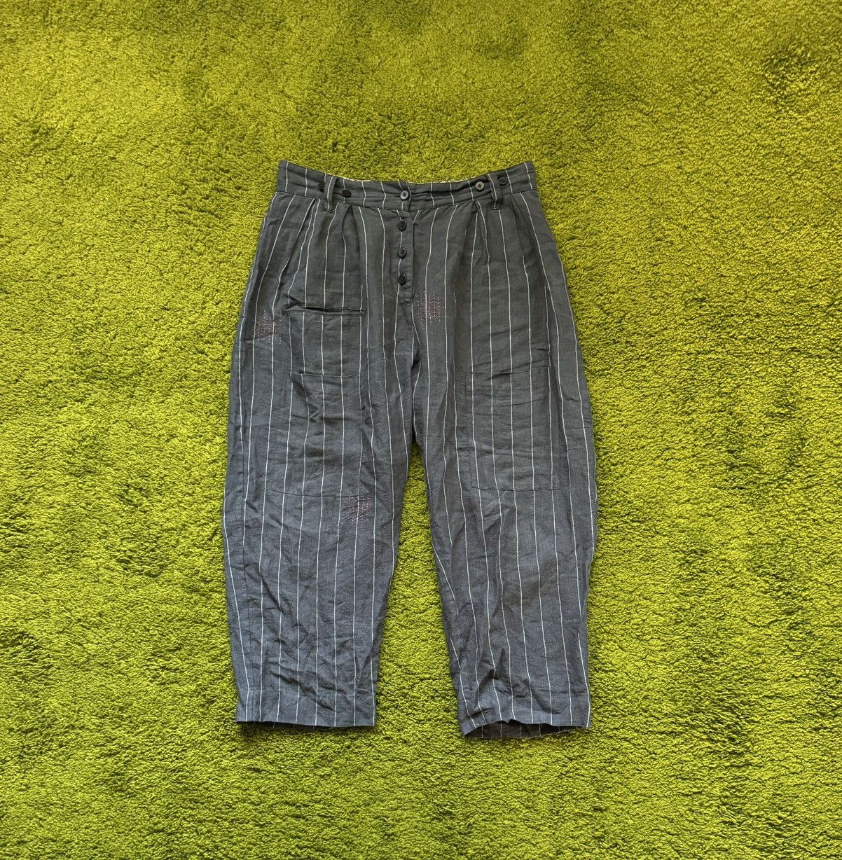 Ewa I Walla SS 2019 avant garde 100% linen pants