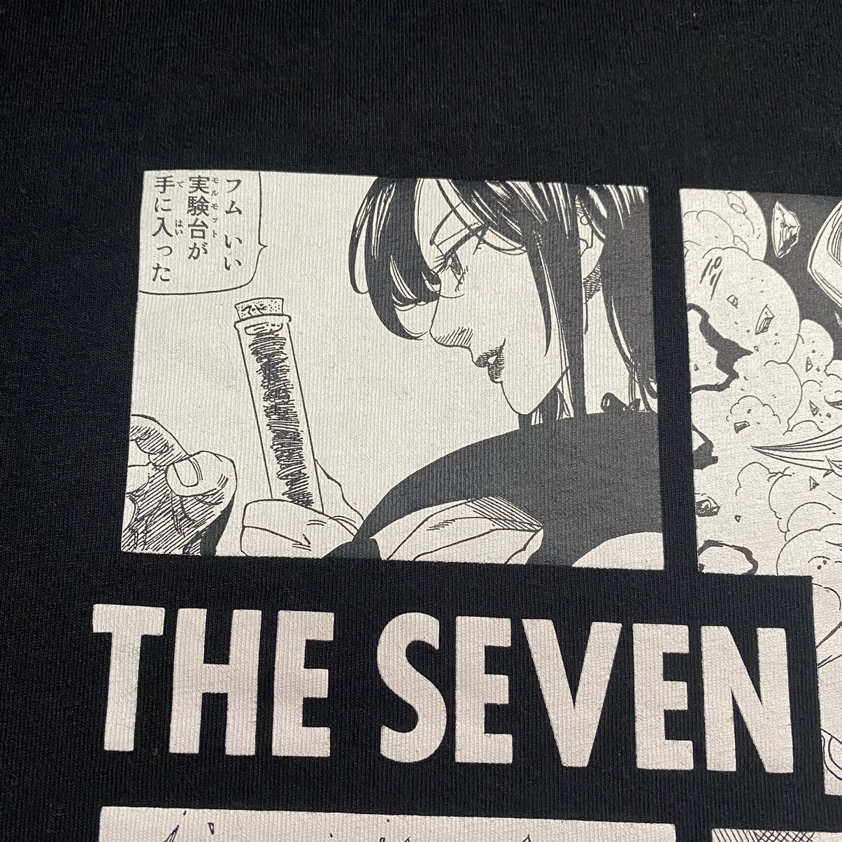 Anime × Cartoon Network Seven Deadly Sins Nanatsu no Taizai MangaPanel Anime T Shirt Size US M / EU 48-50 / 2 - 6 Thumbnail