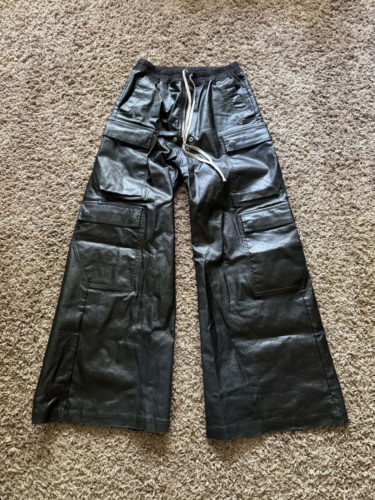 Pre-owned Rick Owens Cargobelas Lidos/s24 In Black