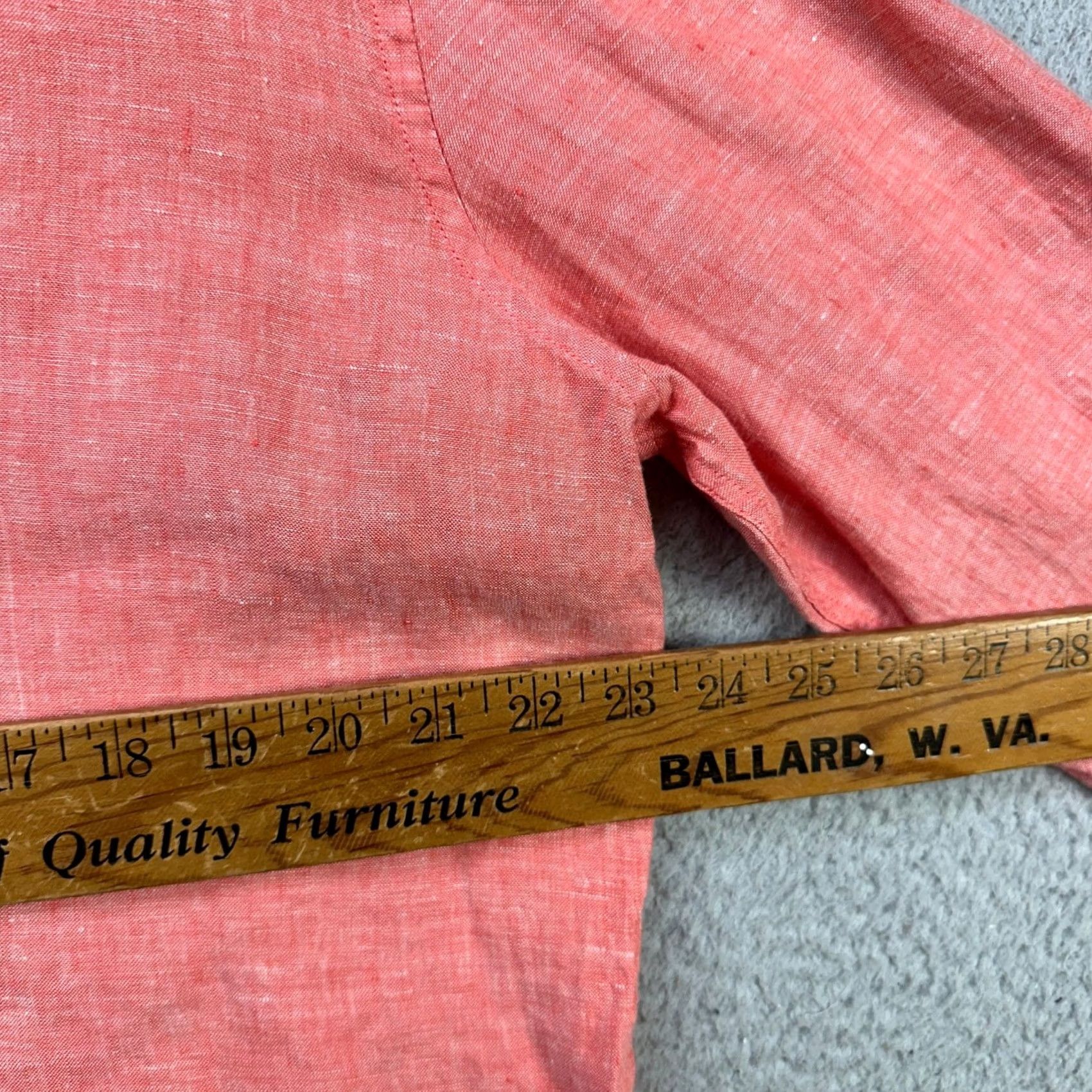 Nautica Nautica Linen Shirt Button Up Mens XL Pink Long Sleeve Casual Outdoor Comfort Button-Up Shirt Mens XL Pink Linen Breathing Preppy Size US XL / EU 56 / 4 - 7 Thumbnail