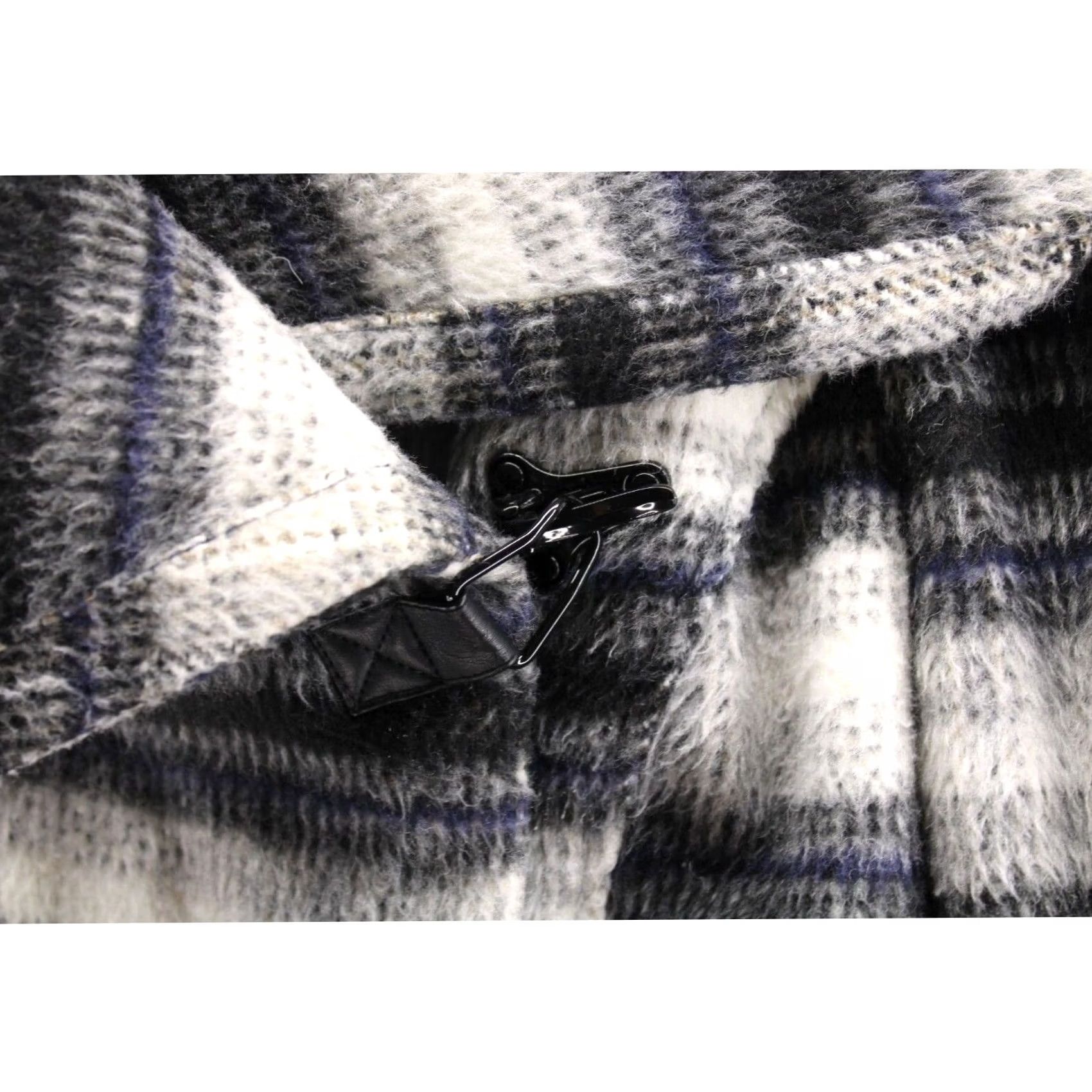 Sam Edelman VINTAGE Sam Edelman Coat Wool Blend Plaid Overcoat Women S Black Grey White Multi Pattern Casual Travel Size S / US 4 / IT 40 - 4 Thumbnail