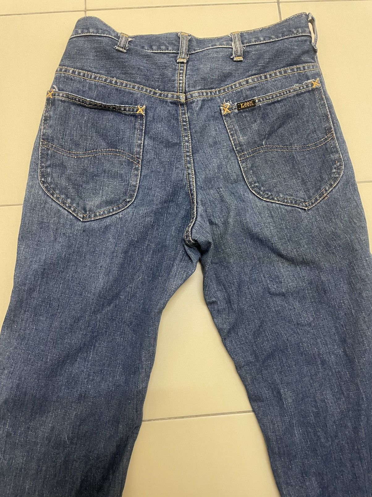 Vintage Vtg 70s Lee Riders High Rise Flare Jeans Talon 42 Zipper Size US 29 - 6 Thumbnail