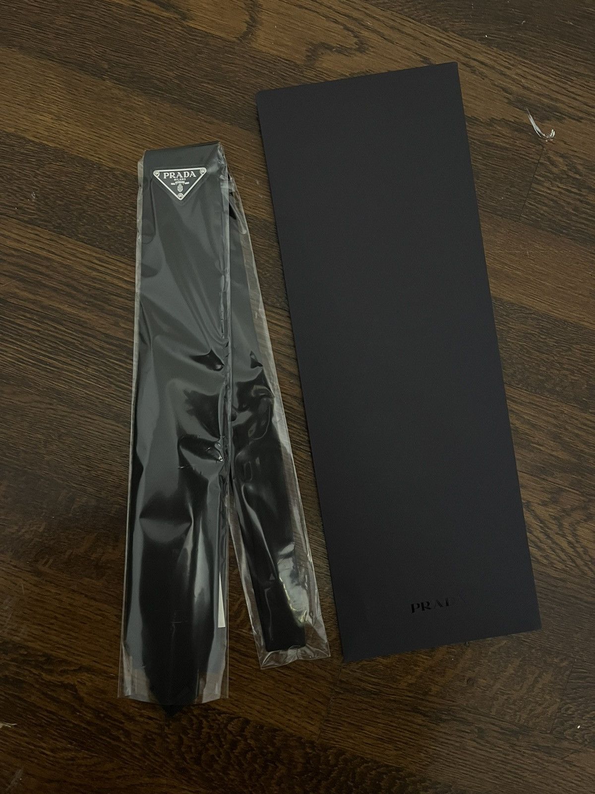 image of Prada Re-Nylon Gabardine Tie in Black, Men's