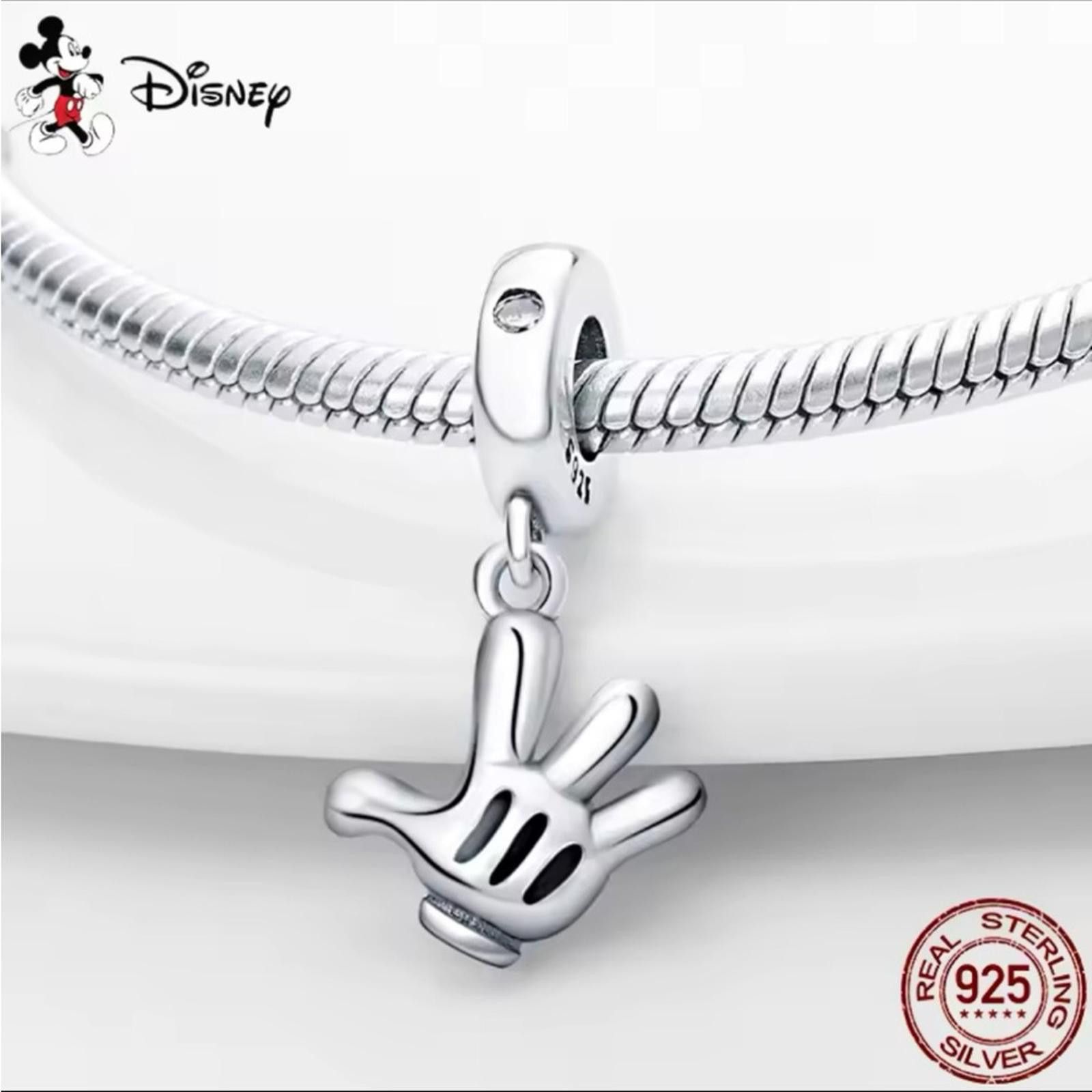 Other NWOT Mickey Mouse Glove Dangle Charm Sterling Silver 925 Size ONE SIZE - 1 Thumbnail