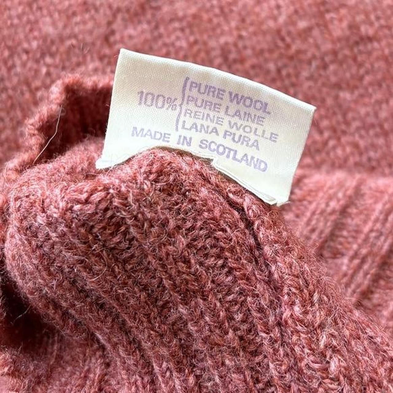 Pringle Of Scotland Vintage Pringle of Scotland raspberry wool shaggy sweater M Size US M / EU 48-50 / 2 - 4 Thumbnail