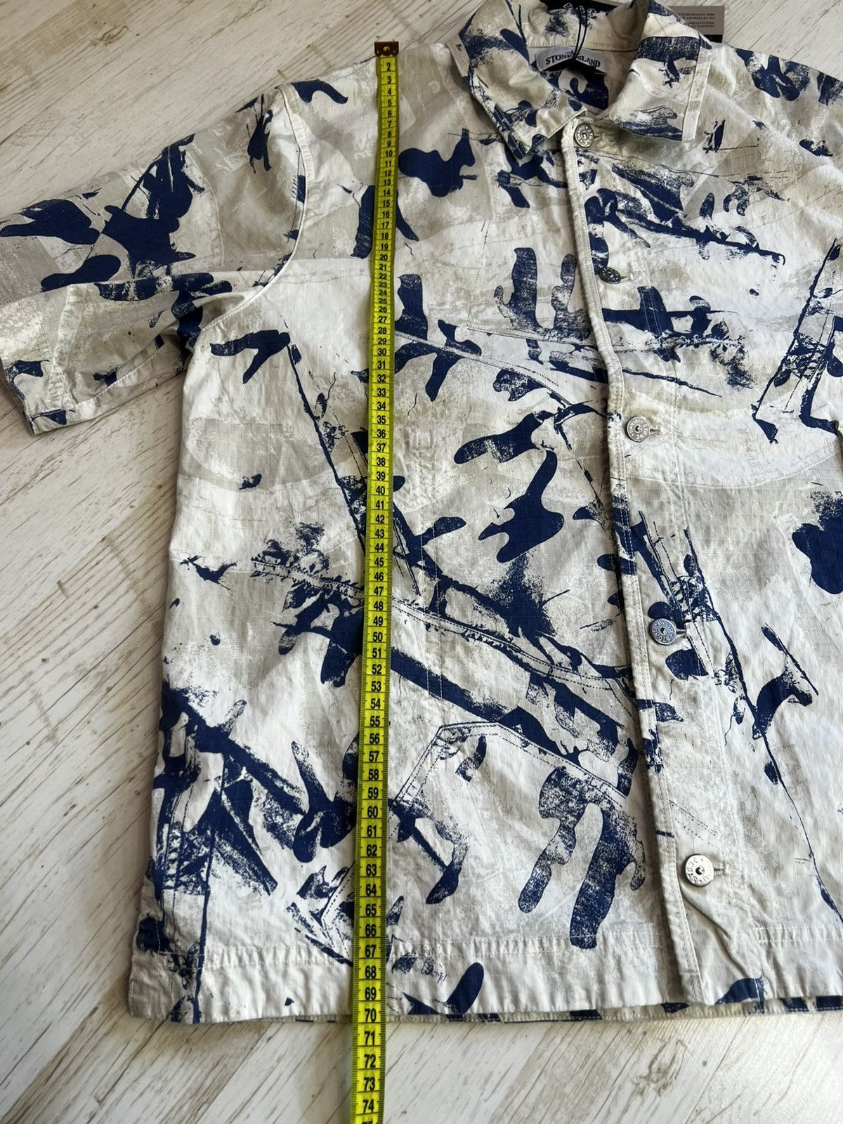 Stone Island Stone Island Desert Camouflage Cotton-Blend Shirt – Size L Size US L / EU 52-54 / 3 - 18 Thumbnail