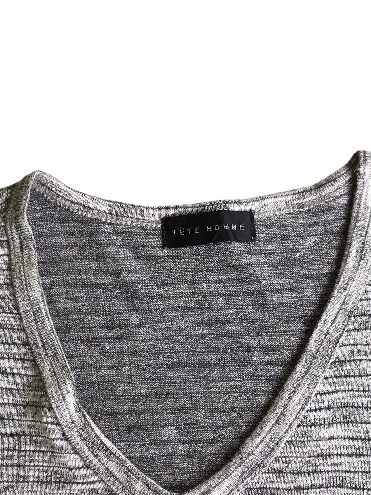 Kapital Tette Homme V Neck Plain Tee. Size US L / EU 52-54 / 3 - 4 Thumbnail