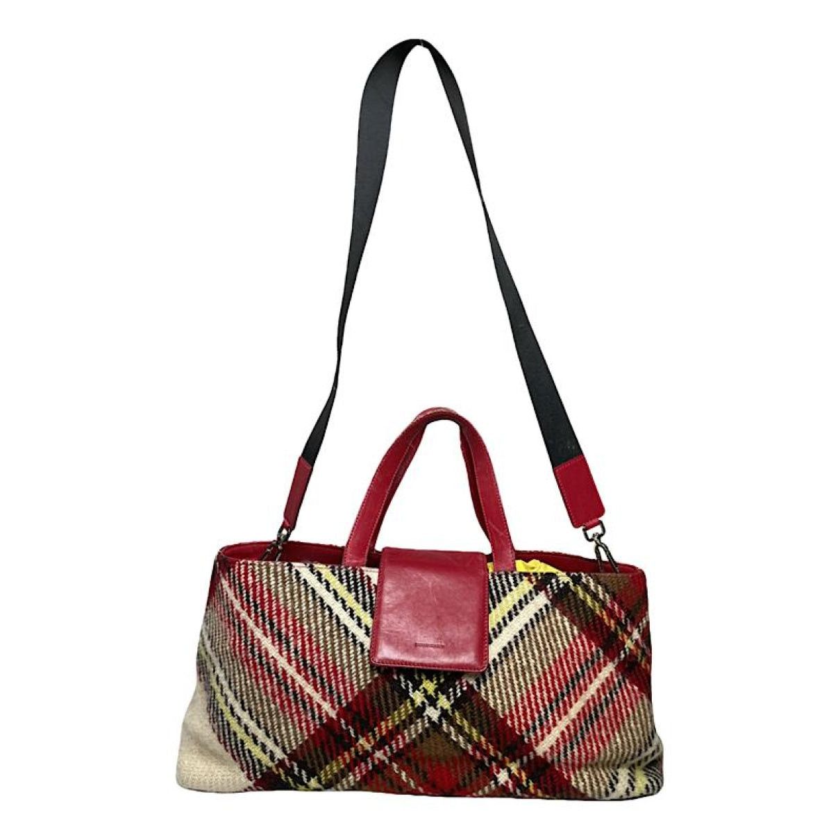 Burberry Red Wool Handbag Size ONE SIZE - 1 Thumbnail