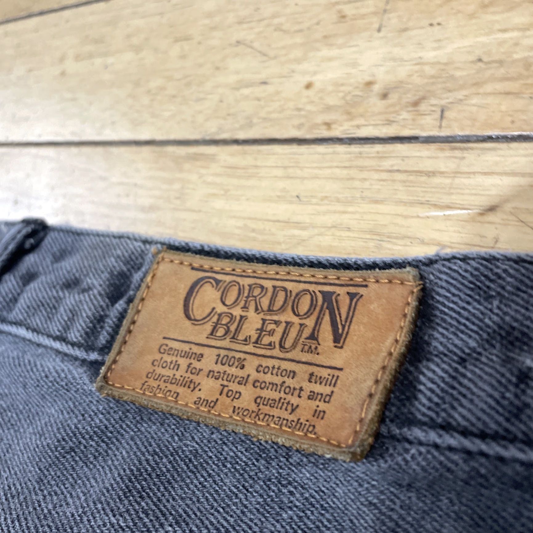 Cordone VINTAGE Cordon Bleu Jeans Men 36 Denim 34X32 Gray Black 90s Streetwear Straight Jeans Mens Size US 36 / EU 52 - 6 Thumbnail