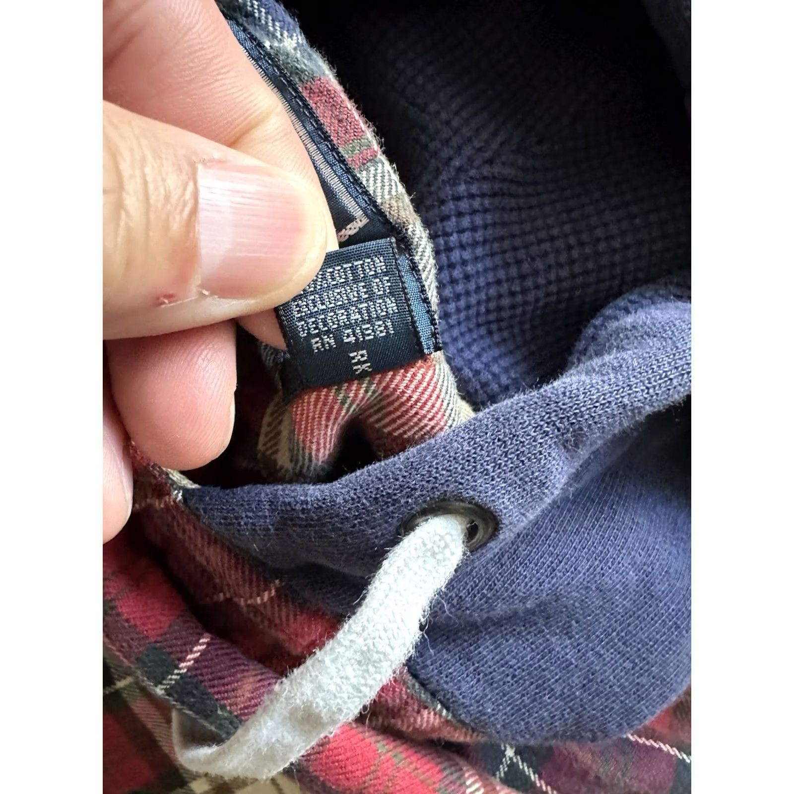 Polo Ralph Lauren VINTAGE 90s Polo Ralph Lauren Shirt Men Large Red Plaid Flannel Button Up Hoodie Size US L / EU 52-54 / 3 - 3 Thumbnail