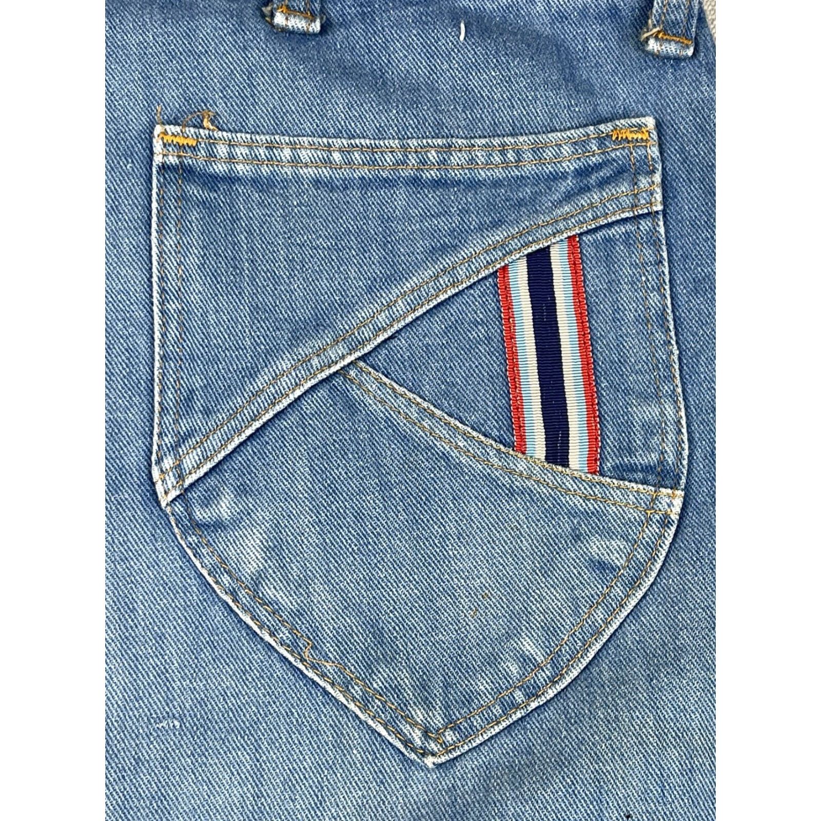 Wrangler VINTAGE 1970s Wrangler Flare Jeans Denim Hippie Womens 30x32 Size 30" / US 8 / IT 44 - 3 Thumbnail