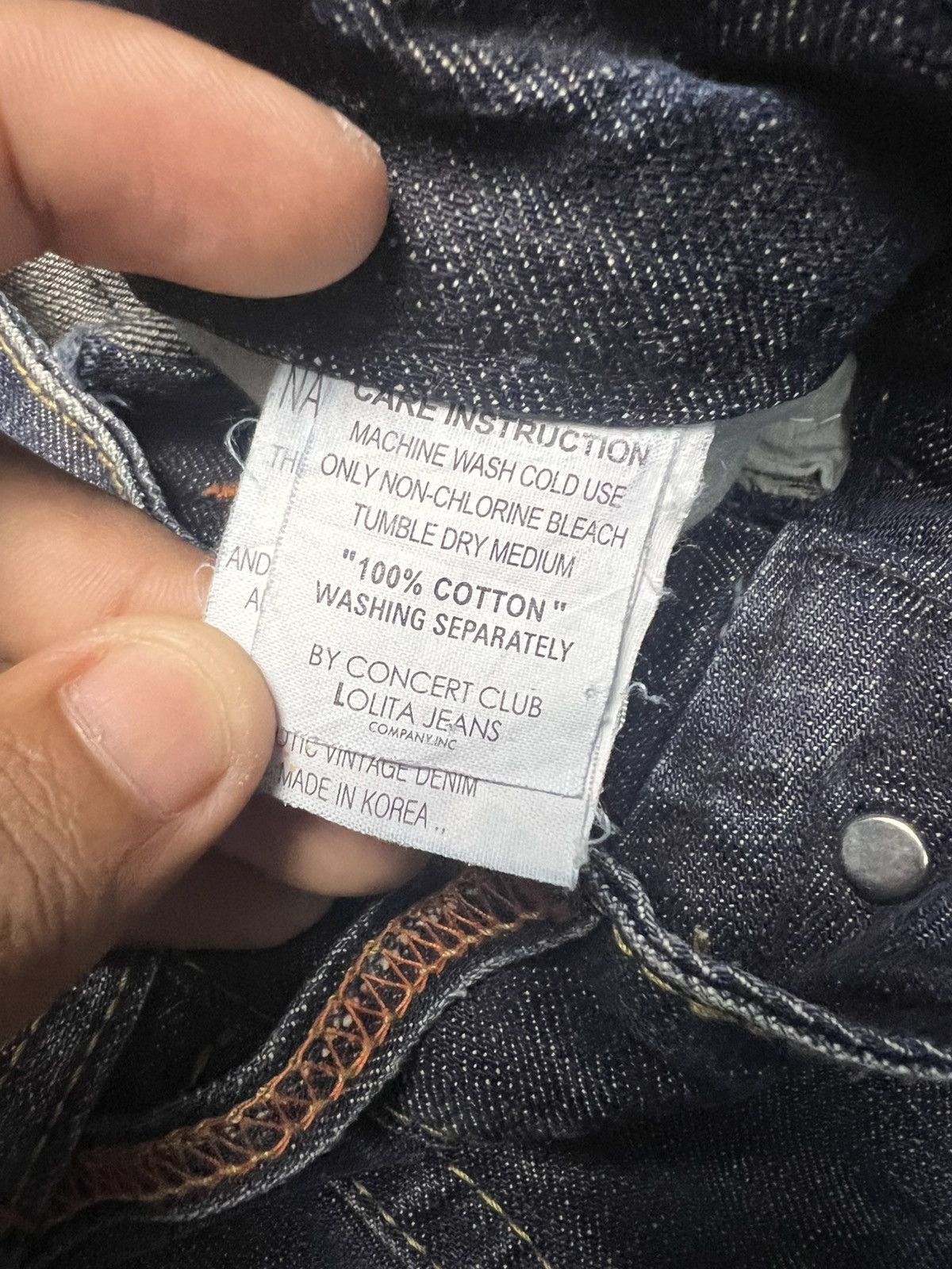 If Six Was Nine Lolita Jeans Y2K Vintage Distressed Bootcut Denim Pants (41) Size 26" / US 2 / IT 38 - 12 Thumbnail