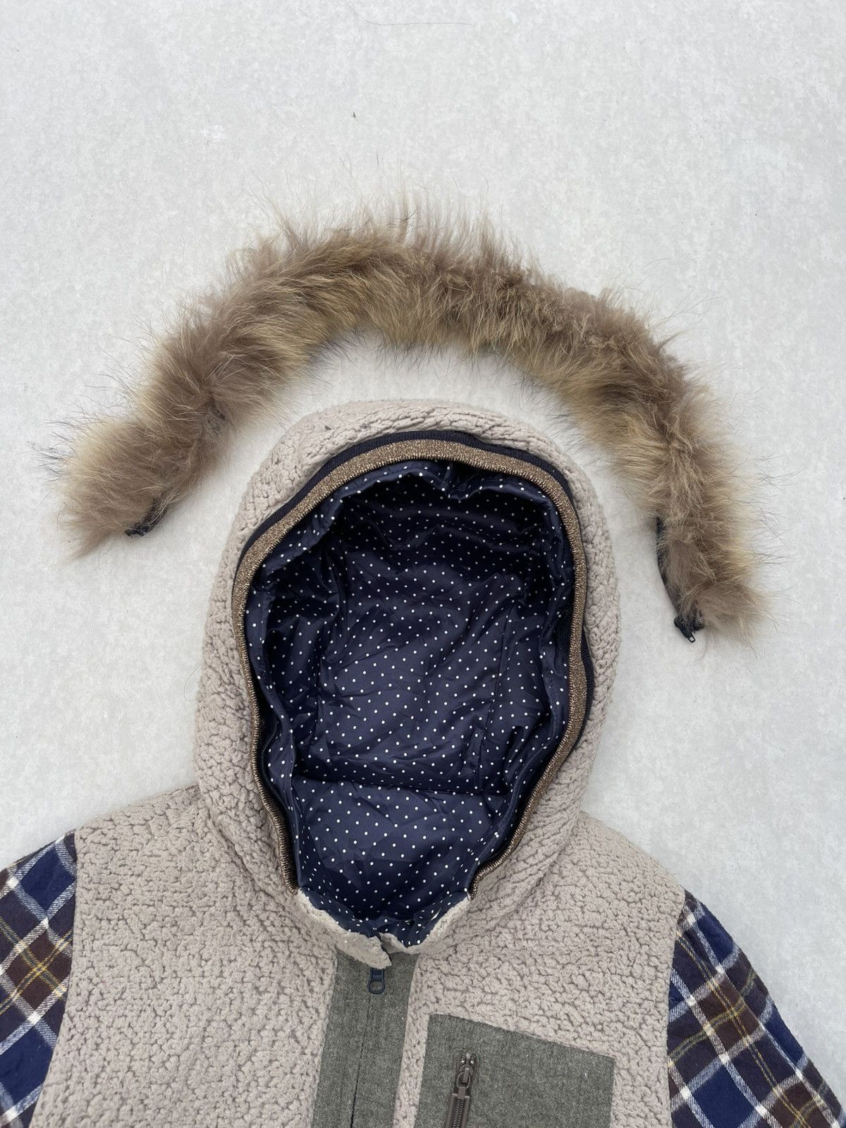 Frapbois × Issey Miyake 🔥RARE🔥 FRAPBOIS BY ISSEY MIYAKE REVERSIBLE JACKET FUR HOODIE Size US S / EU 44-46 / 1 - 13 Thumbnail