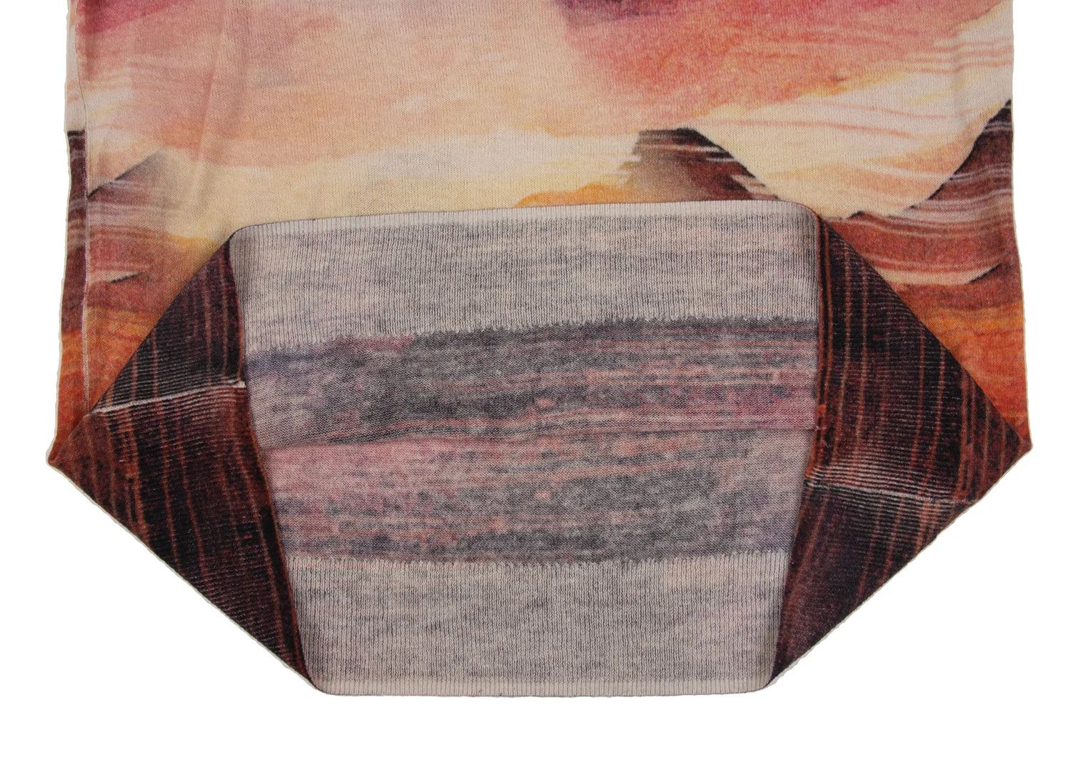 Emporio Armani Graphic Print Cashmere Knit in Multi Color, Size M Size US M / EU 48-50 / 2 - 8 Thumbnail