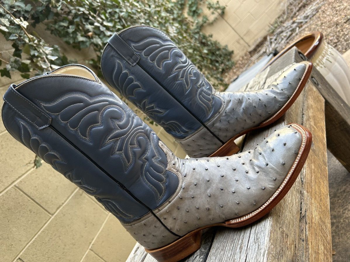 Other Custom Handmade Genuine Full Quill Ostrich Cowboy Boots 10D Size US 10 / EU 43 - 12 Thumbnail