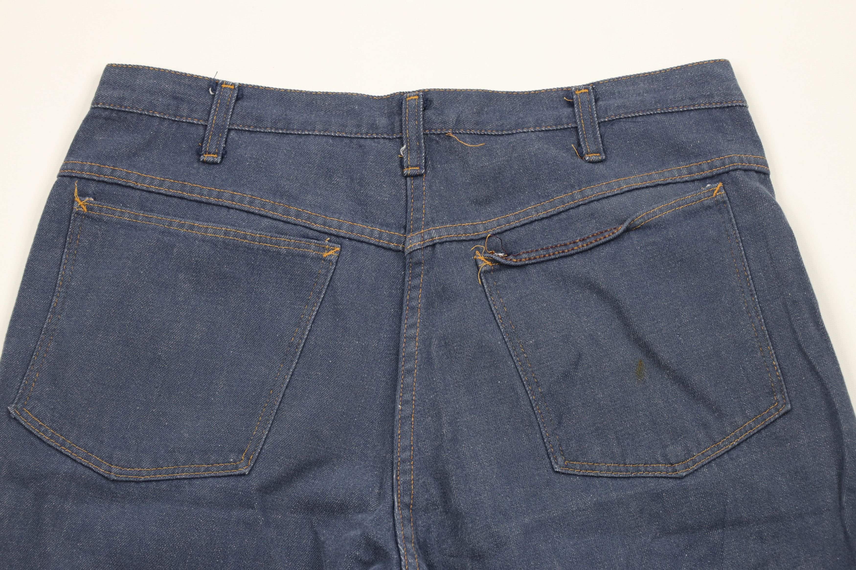 Vintage Vintage 70s Streetwear Wide Leg Bell Bottoms Jeans Blue USA Size 34 - 9 Thumbnail