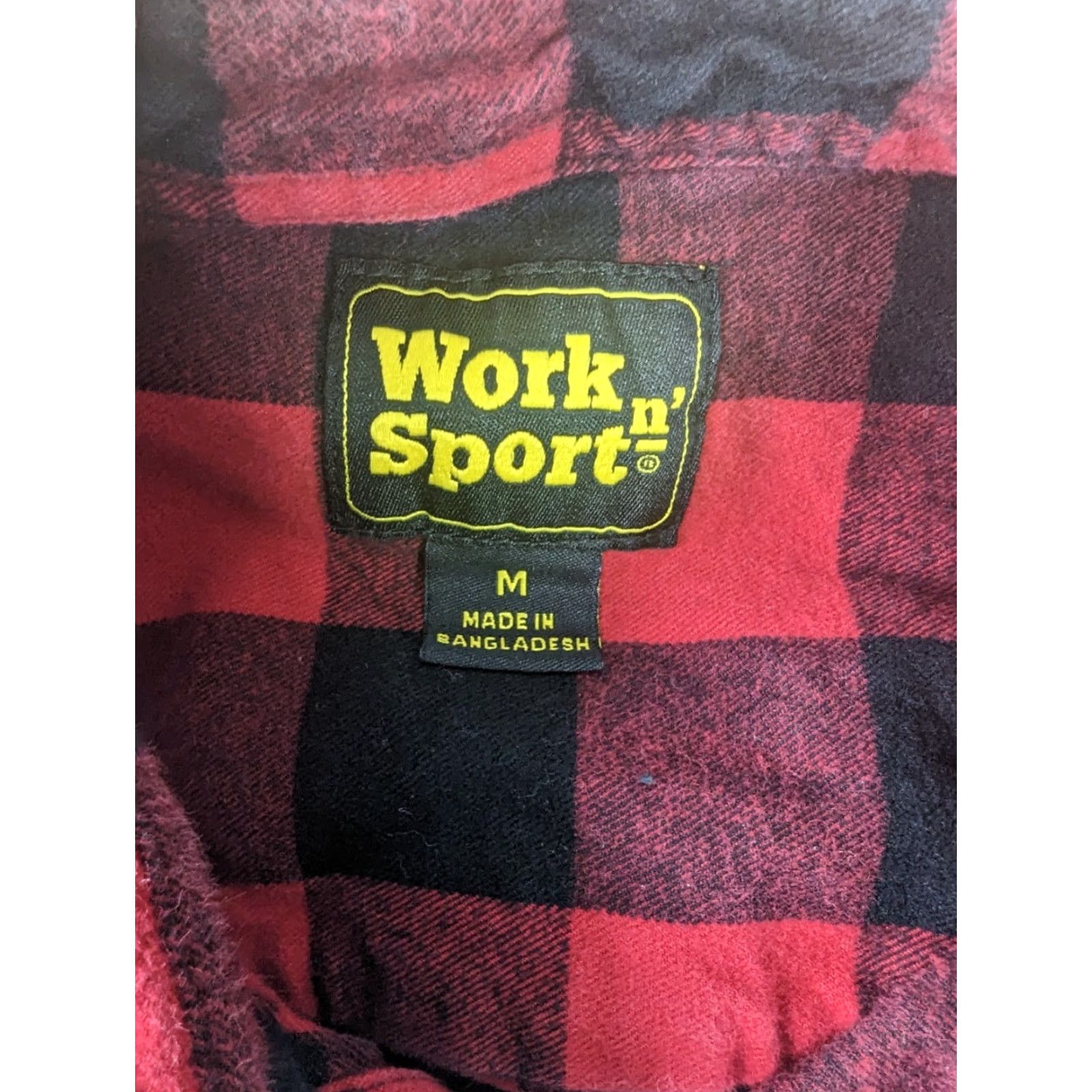 Vintage VINTAGE Work n' Sport Flannel Shirt Buffalo Plaid Button-Up Men M Wool Blend Quilted Lined Pockets 90s 27 Length Regular" Size US M / EU 48-50 / 2 - 3 Thumbnail