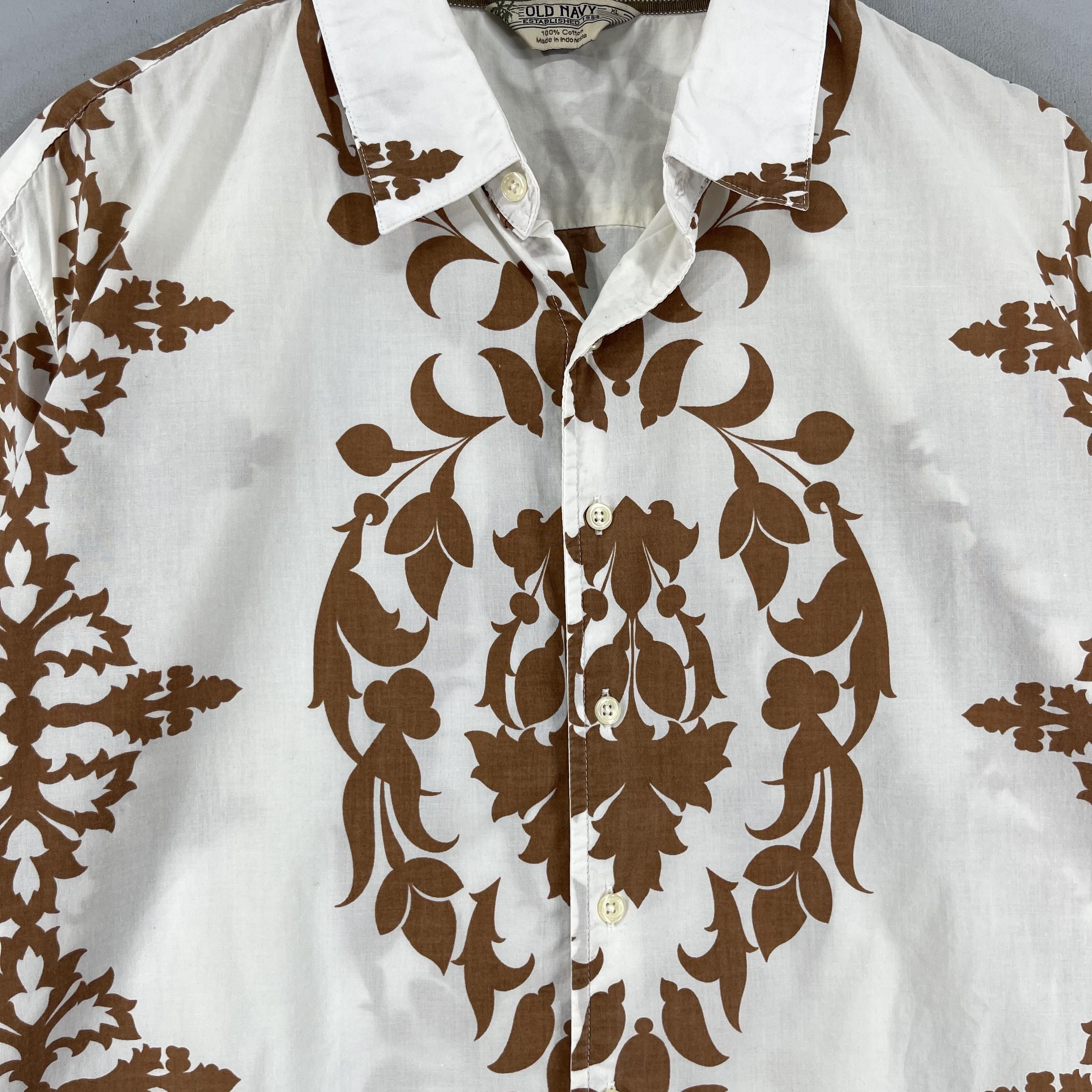 Native × Old Navy Vintage OLD NAVY Hawaii Tribal Native Motive Printed Shirt Size US XL / EU 56 / 4 - 2 Thumbnail