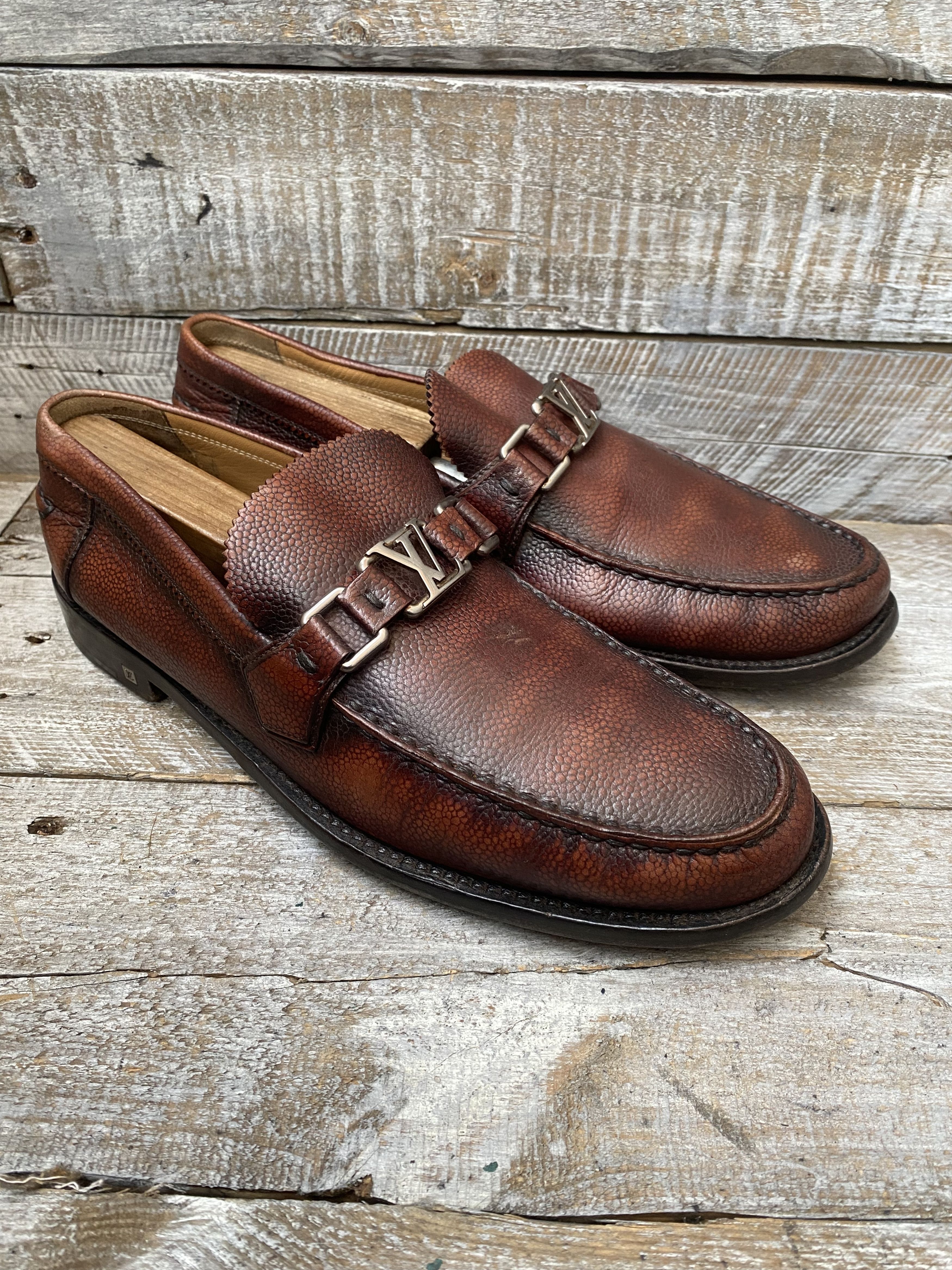 Louis Vuitton Louis vuitton major pebble grain loafer uk 8.5 Size US 9.5 / EU 42-43 - 10 Thumbnail