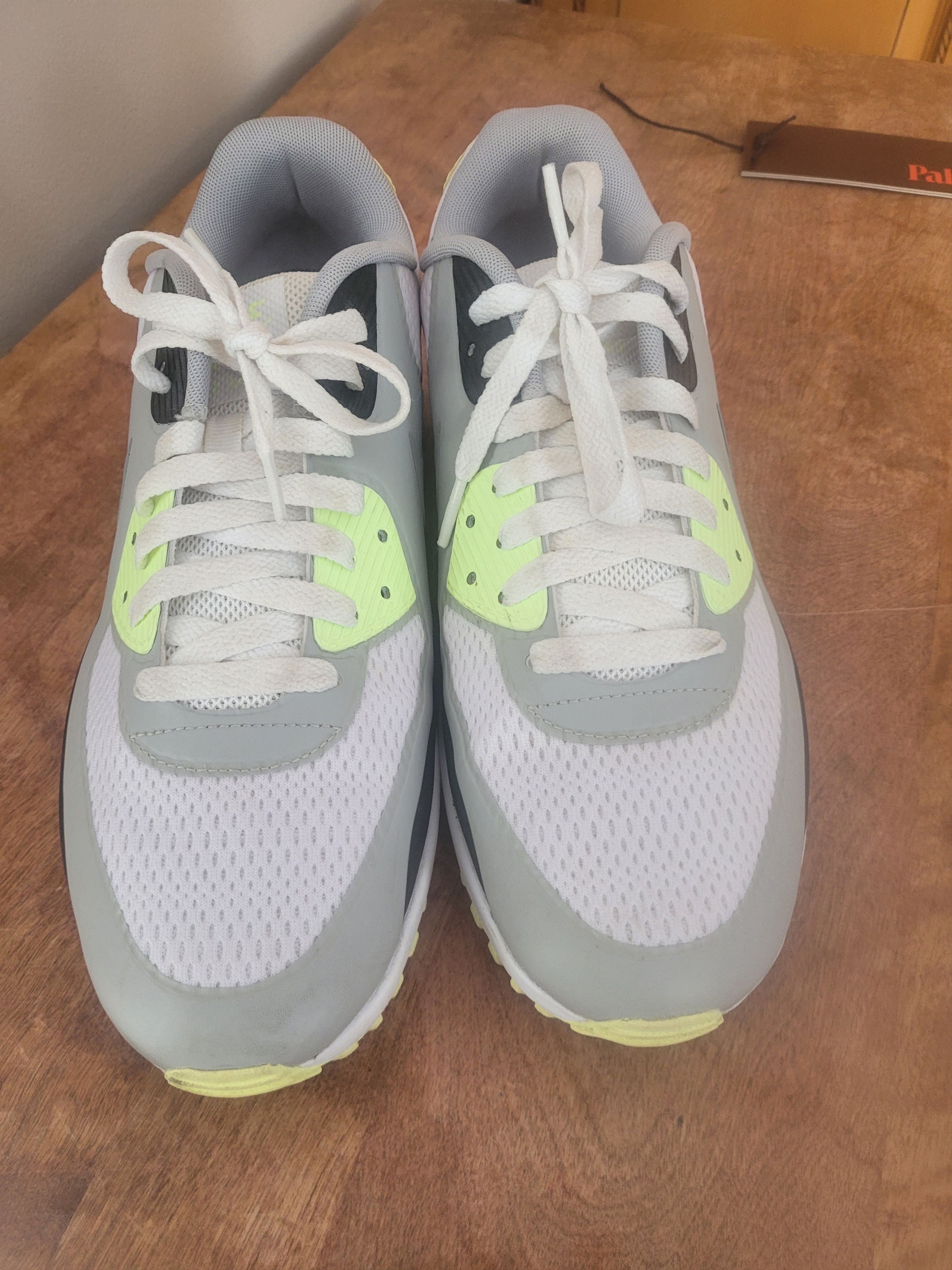Nike Men's Nike Air Max 90 GTX Summit White/Cool Grey-Volt Size US 12 / EU 45 - 6 Thumbnail