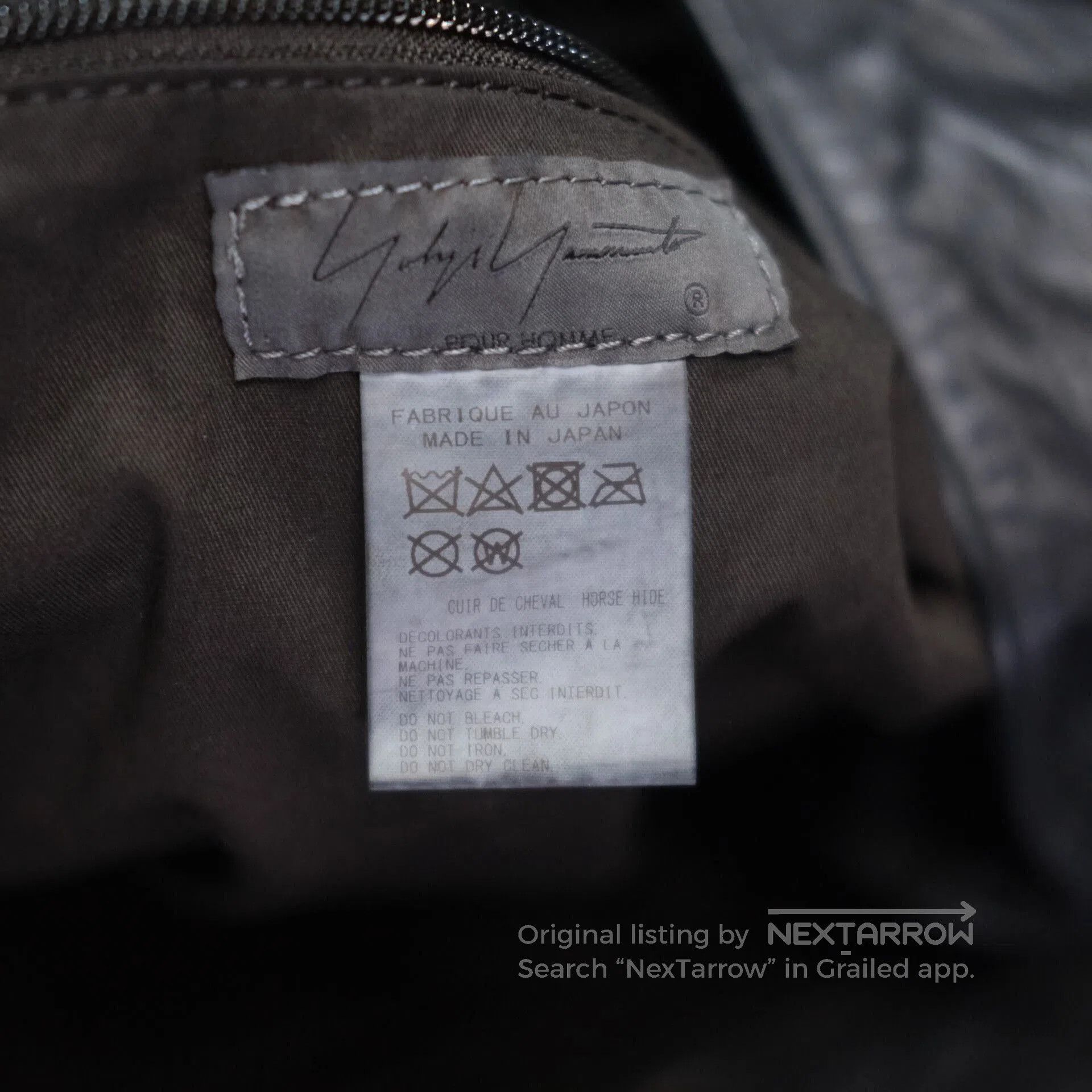 Yohji Yamamoto Yohji Yamamoto Horse Leather Bag. Size ONE SIZE - 6 Thumbnail
