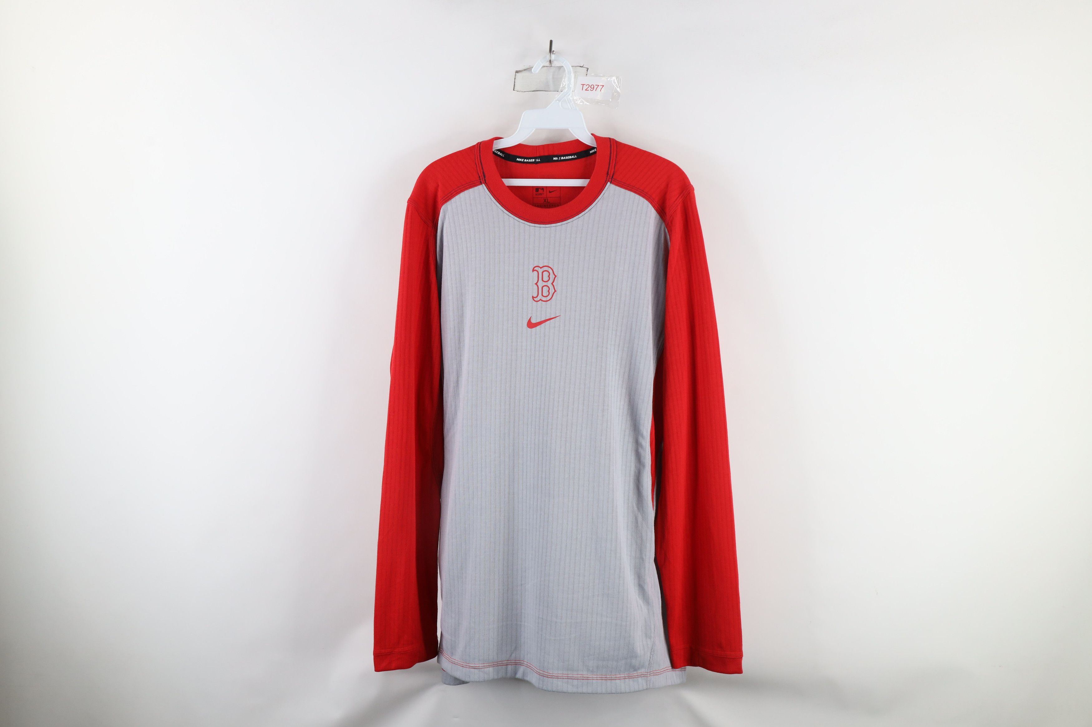 Nike × Vintage Nike Mini Swoosh Boston Red Sox Baseball Long Sleeve T-Shirt Size US XL / EU 56 / 4 - 1 Thumbnail