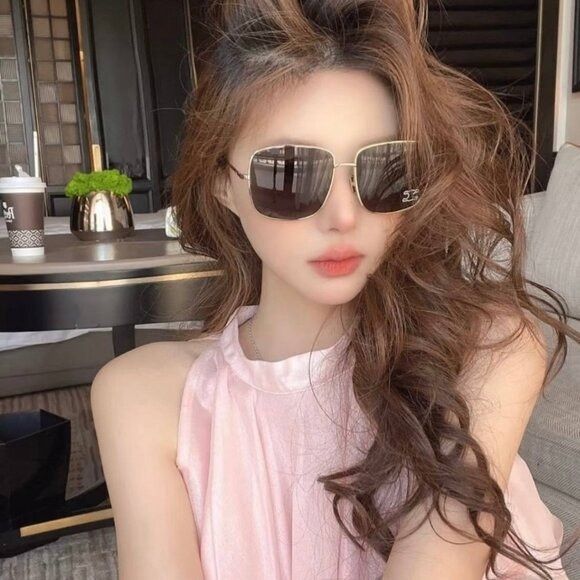 Celine Celine CL40284U 16V Sunglasses Palladium Square Frame Size ONE SIZE - 12 Thumbnail