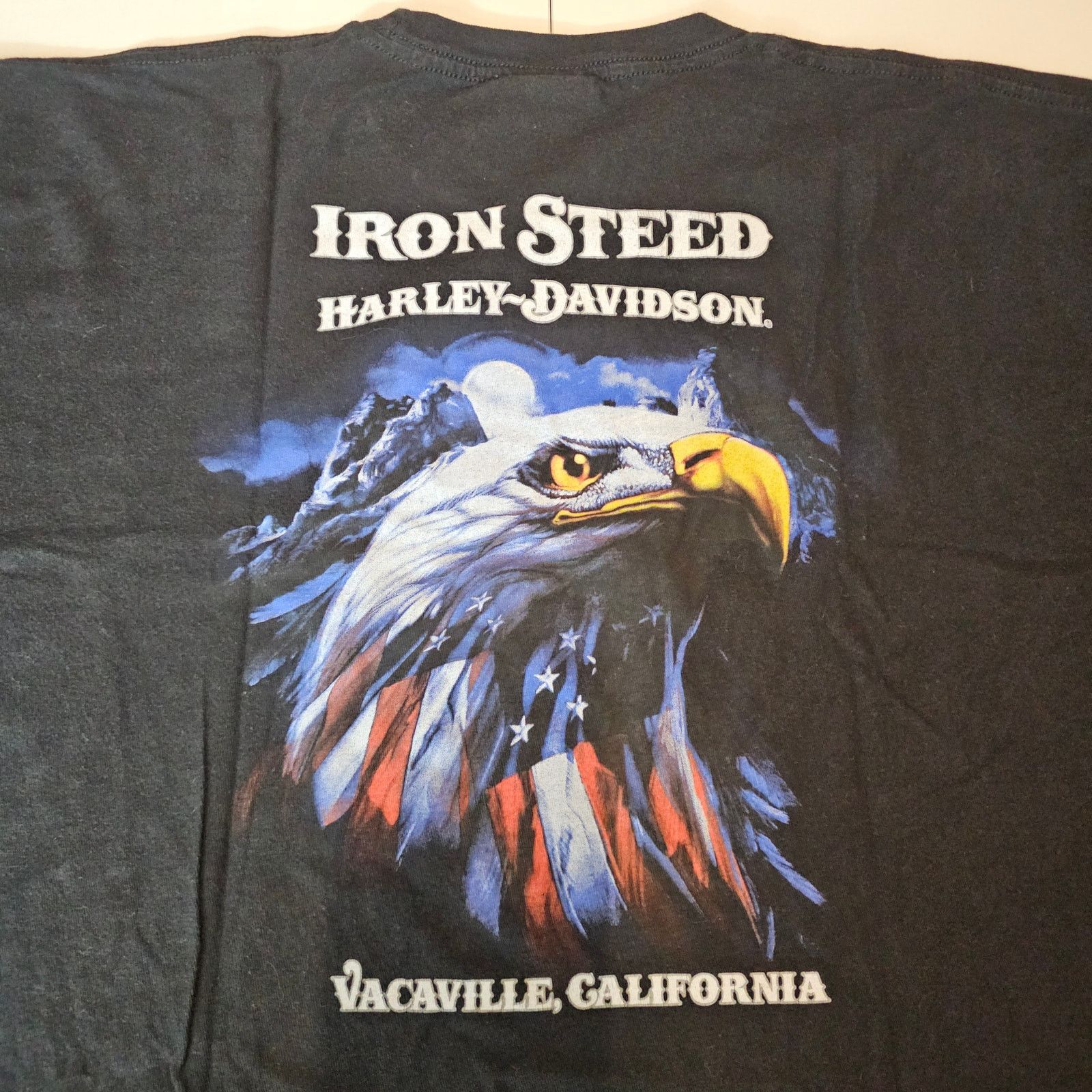 Harley Davidson Harley Davidson Iron Steed Vacaville CA Black Tee XXL 3906 Size US XXL / EU 58 / 5 - 2 Thumbnail