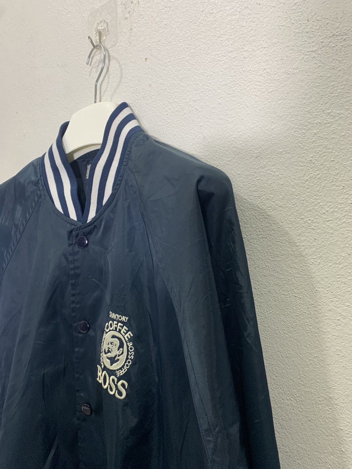 Vintage Vintage 1990 Suntory BOSS COFFEE Varsity Jacket Size US L / EU 52-54 / 3 - 3 Thumbnail