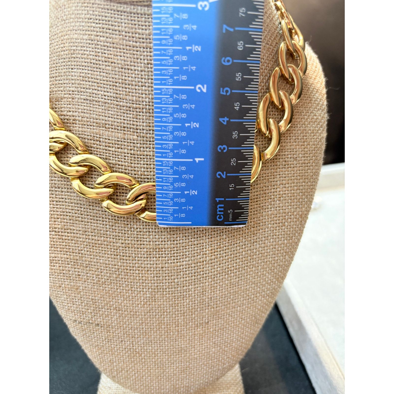 Other Vintage Napier Gold Tone Chunky Chain Necklace 16" Signed Size ONE SIZE - 2 Thumbnail