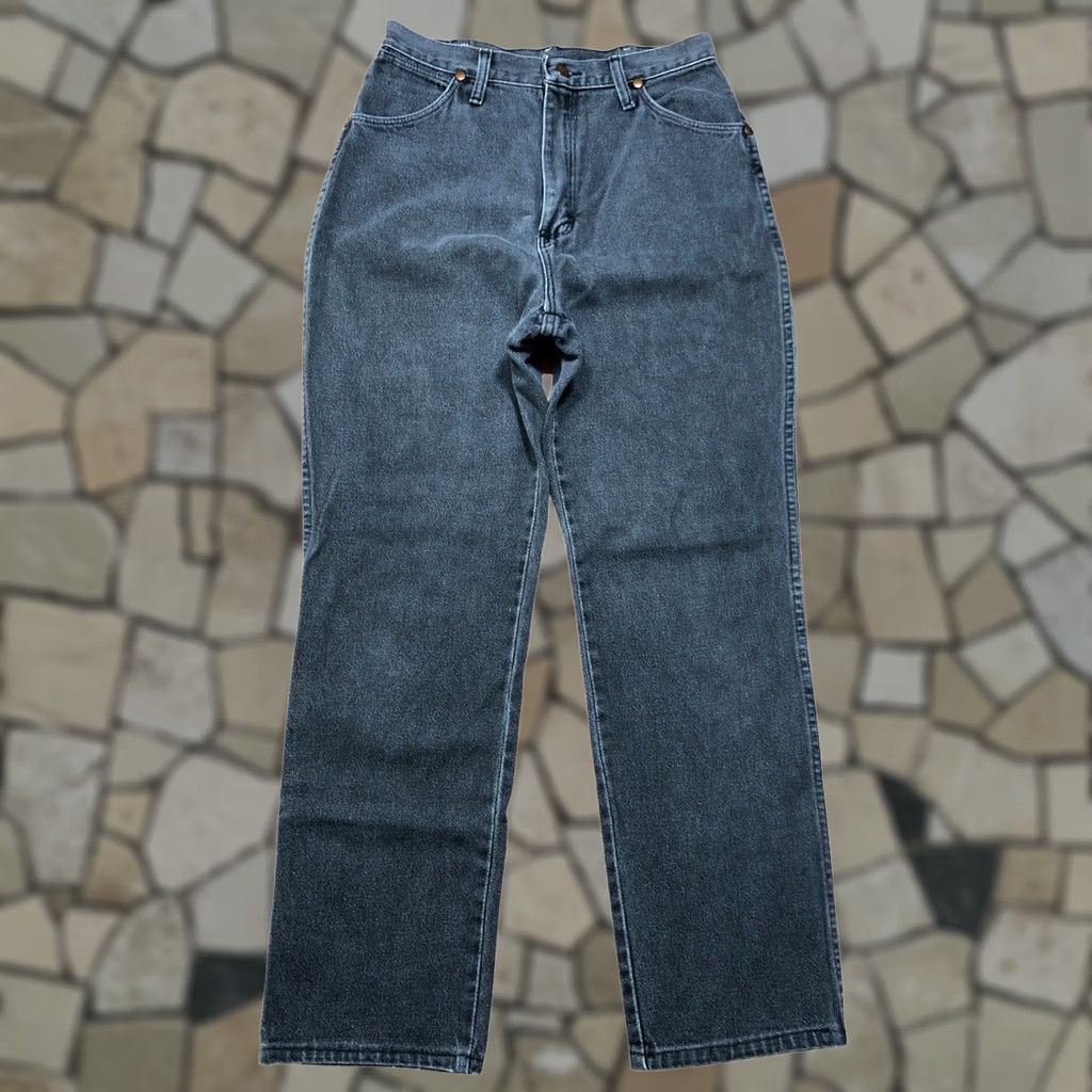 Wrangler VINTAGE Wrangler Cowboy Cut Jeans Womens 12 30 Inseam Faded Gray USA Western Size 34" / US 12 / IT 48 - 1 Thumbnail