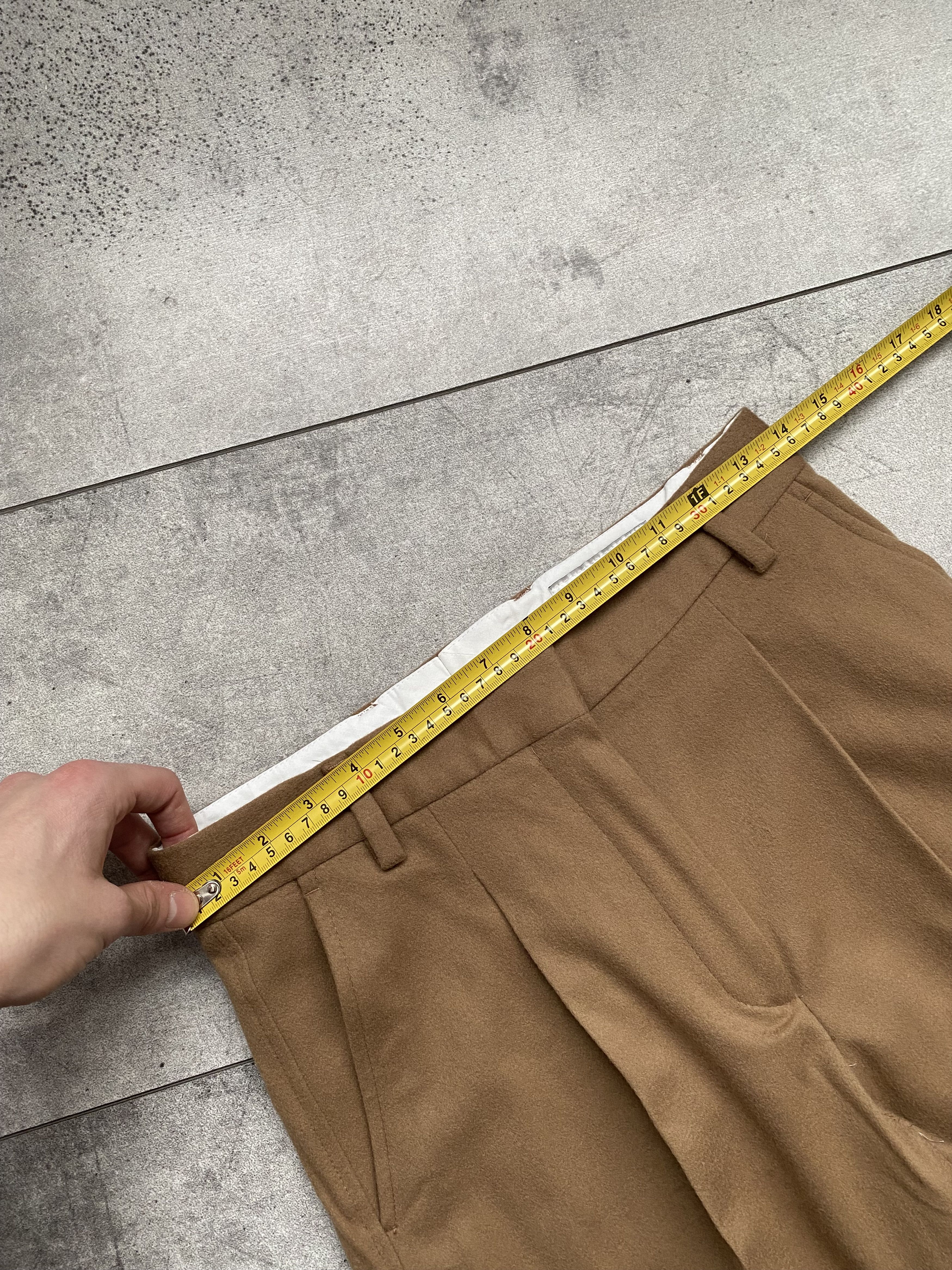 Officine Generale Officine Generale by Ing Loro Piana Sophie Wool Pants Camel Size 36" / US 14 / IT 50 - 9 Thumbnail