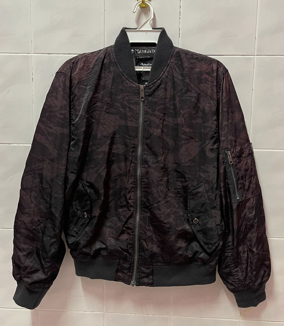 image of Fieldcore Bomber Jacket in Black Camo, Men's (Size Medium)