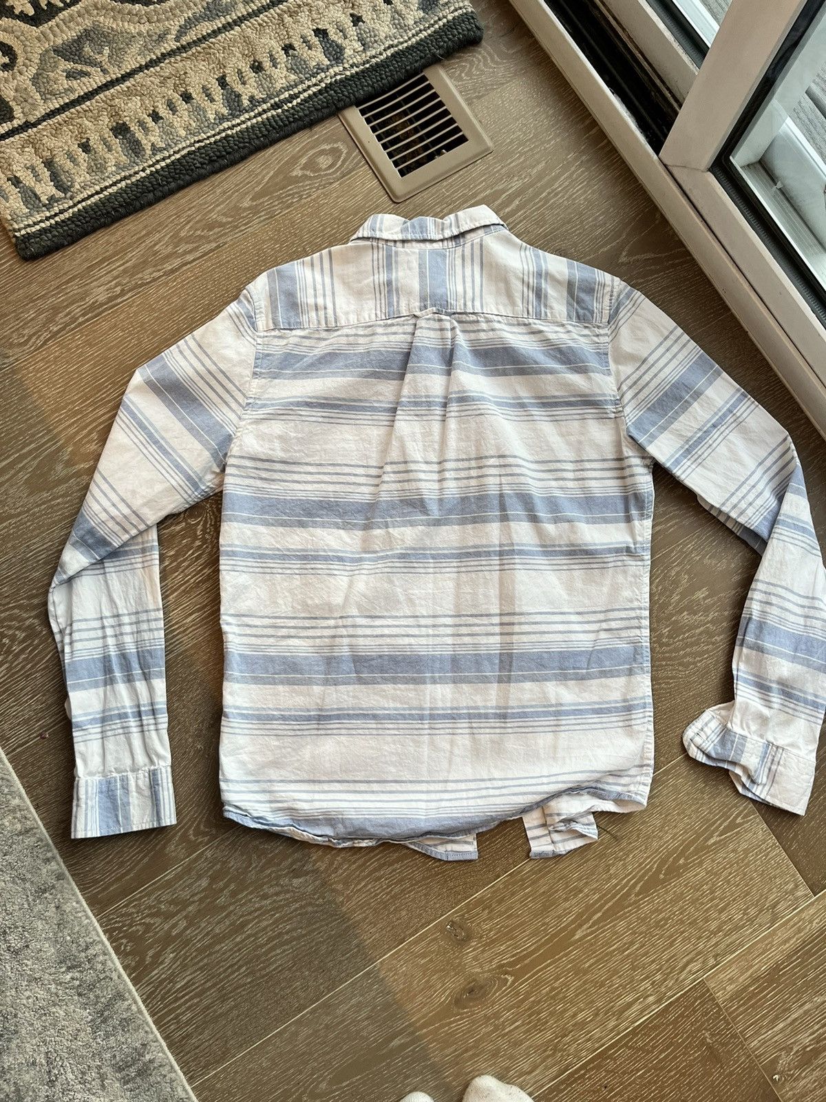 Aeropostale Blue and White Aeropostale Button Up Size US S / EU 44-46 / 1 - 2 Thumbnail