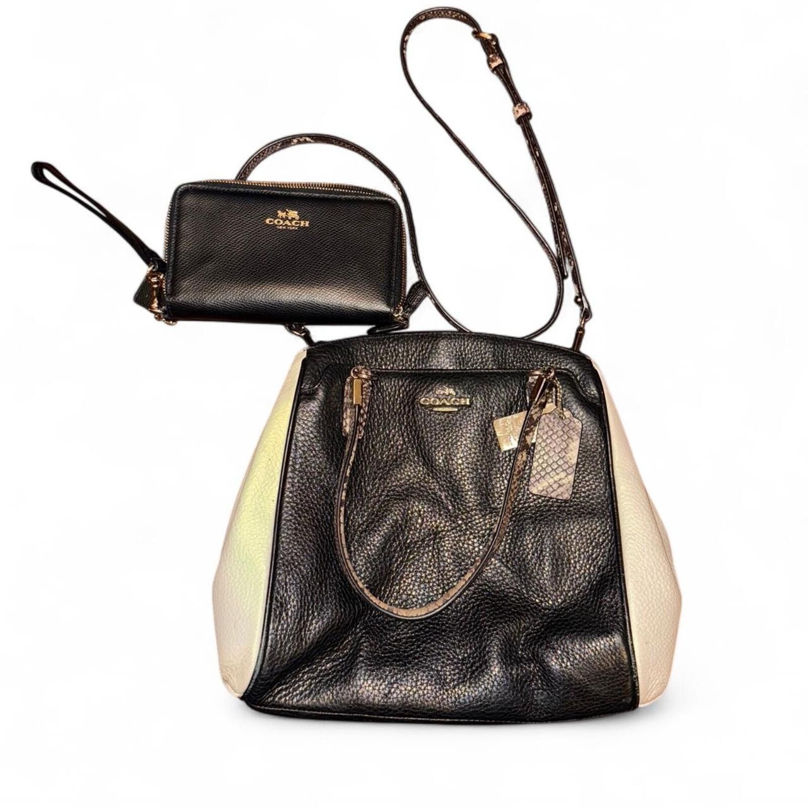 Coach Black Coach Purse & Wristlet Size ONE SIZE - 1 Thumbnail