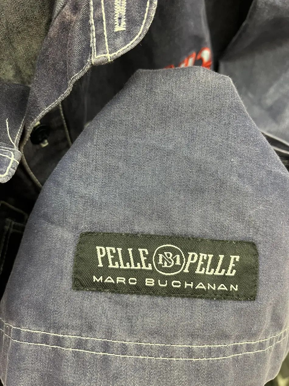 Pelle Pelle Pelle Pelle by Marc Buchanan Hip Hop Baggy Denim Shirt Size US L / EU 52-54 / 3 - 4 Thumbnail