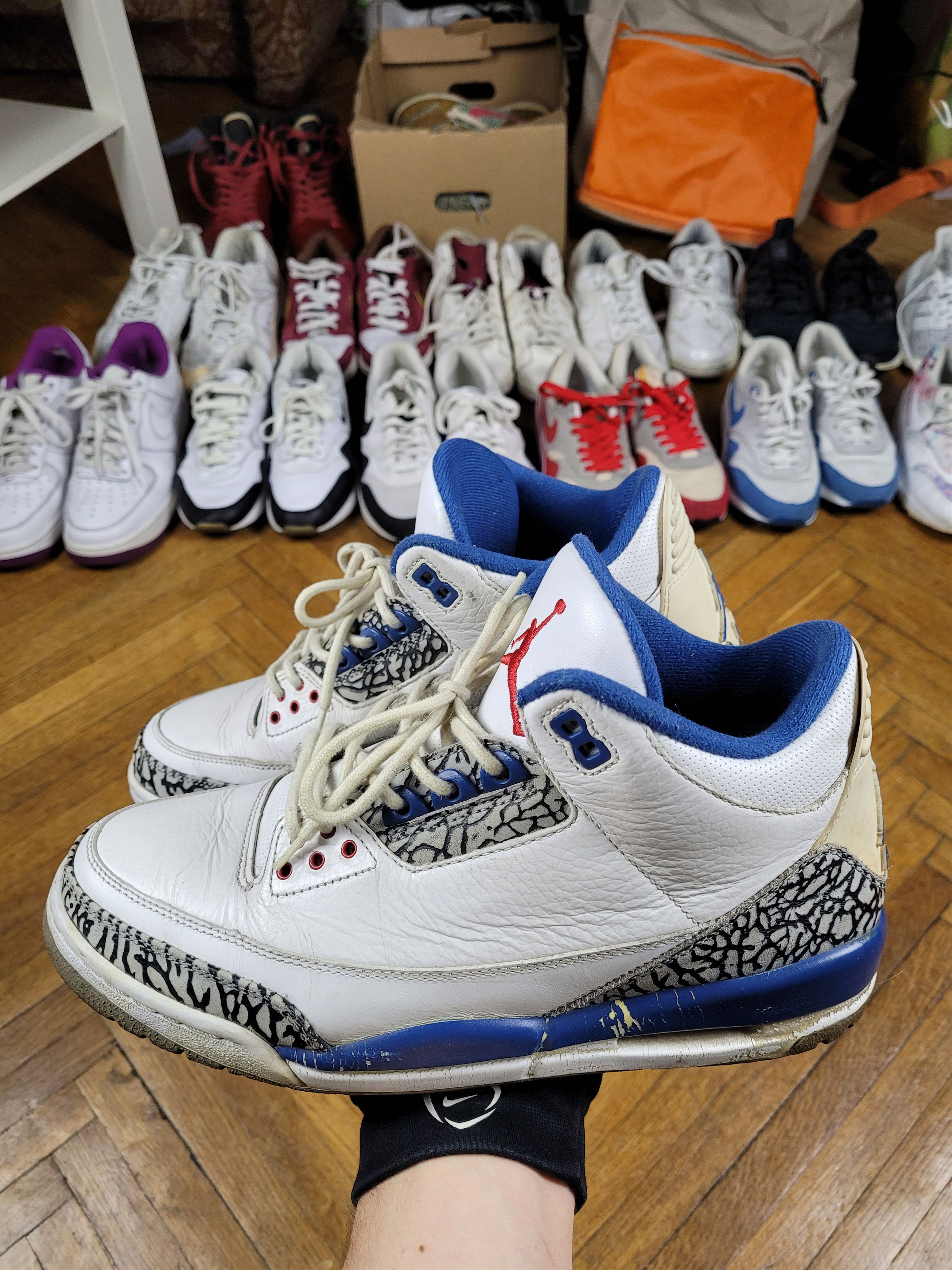 Jordan Brand × Nike 2009 Vintage NIke Air Jordan III 3 True Blue Size US 9.5 / EU 42-43 - 8 Thumbnail