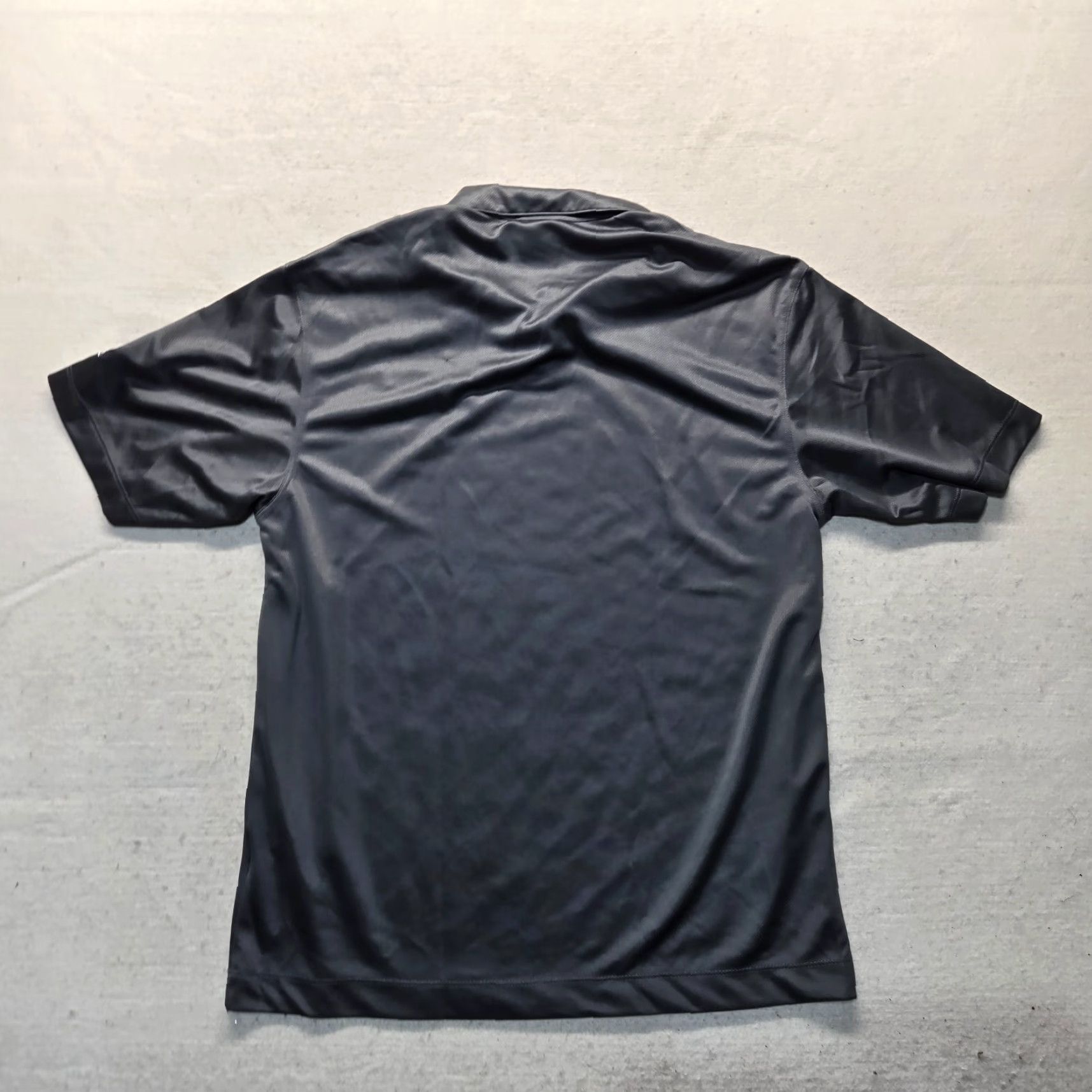 Nike VINTAGE Nike Polo Shirt Mens M Gray University Liberty Flames Nike Dri-Fit Polo Shirt Adult Medium Gray Mens Size US M / EU 48-50 / 2 - 7 Thumbnail