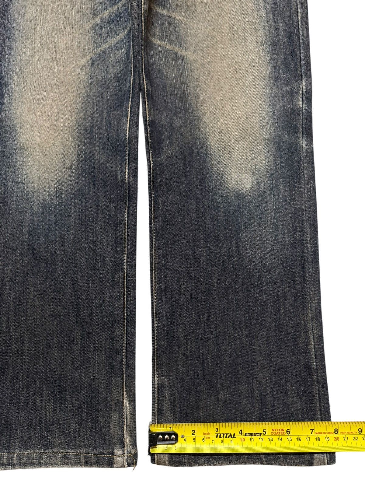 Edwin Vintage 90s Japan Edwin 503 Wild Fire Faded Wash Whiskers Size US 32 / EU 48 - 14 Thumbnail