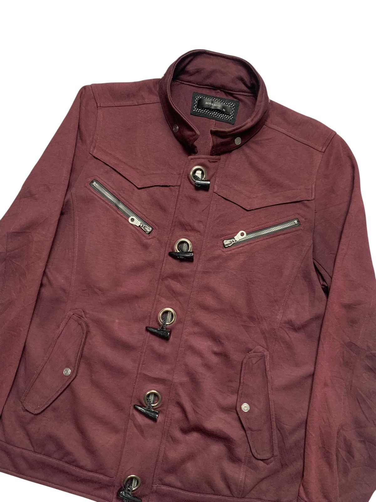 Japanese Brand 90s NOTA BENE detacable bikers jacket seditionaries Size US M / EU 48-50 / 2 - 2 Thumbnail