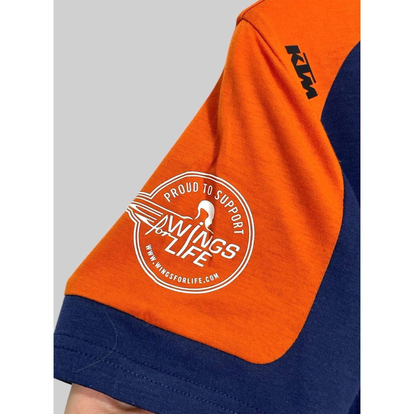Vintage Red Bull KTM Racing Team Men’s T-Shirt M Crew Neck Short Sleeve Orange Dark Blue Logo Sports Biker Motorcycle Mens Size US M / EU 48-50 / 2 - 6 Thumbnail