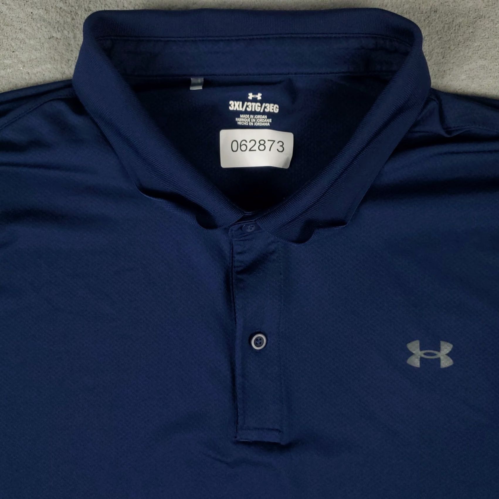 Under Armour Under Armour Polo Shirt Mens 3XL Blue Golf Casual Short Sleeve Size Size US XXL / EU 58 / 5 - 2 Thumbnail