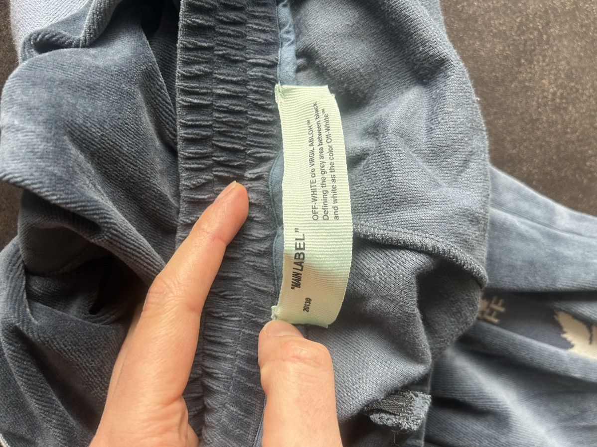 Off-White Blue Velvet / Velours Eagle Track Pants Size US 38 / EU 54 - 11 Thumbnail