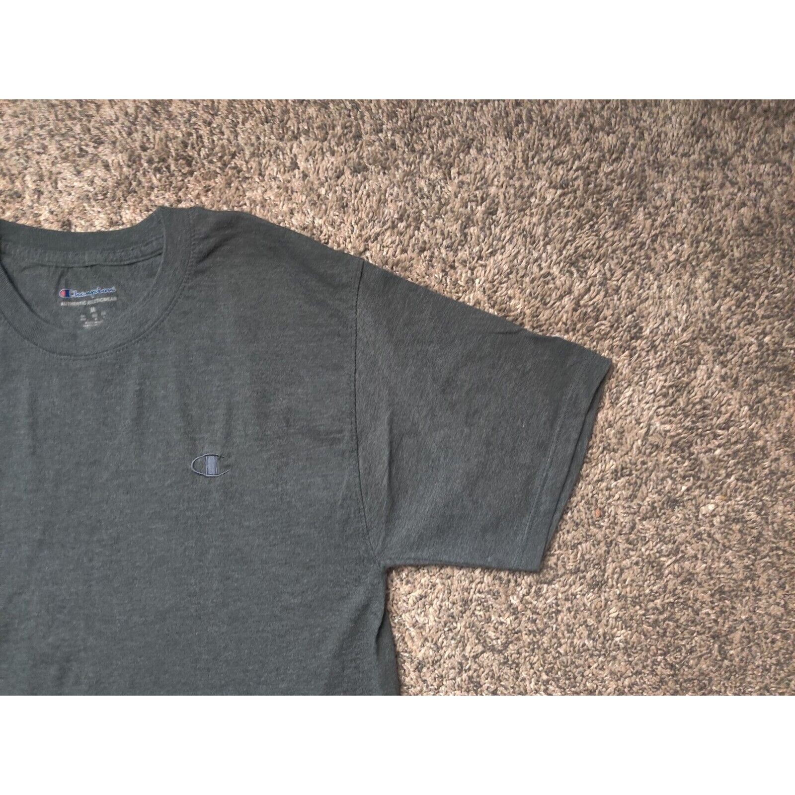 Champion Champion Shirt Adult Mens Medium Solid Gray Embroidered Logo Size US M / EU 48-50 / 2 - 3 Thumbnail