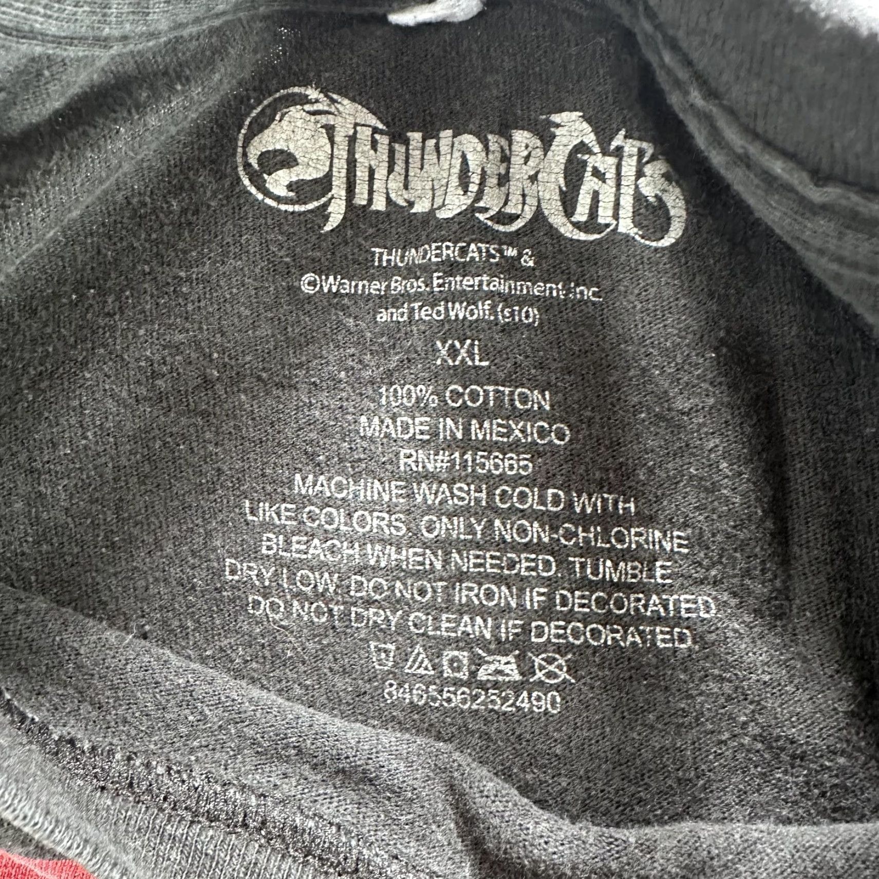 Etro Thundercats Shirt Mens 2XL Black Red Logo Graphic Cartoon TV Show Tee Retro Size US XXL / EU 58 / 5 - 3 Thumbnail