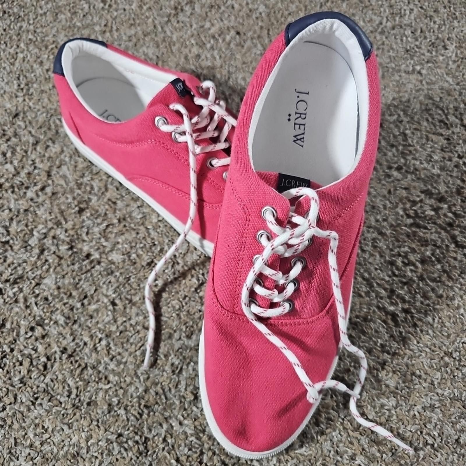 J.Crew J.Crew AL-058 Salmon Canvas Lace-Up Shoes Men’s Size 10 Size US 10 / EU 43 - 1 Thumbnail