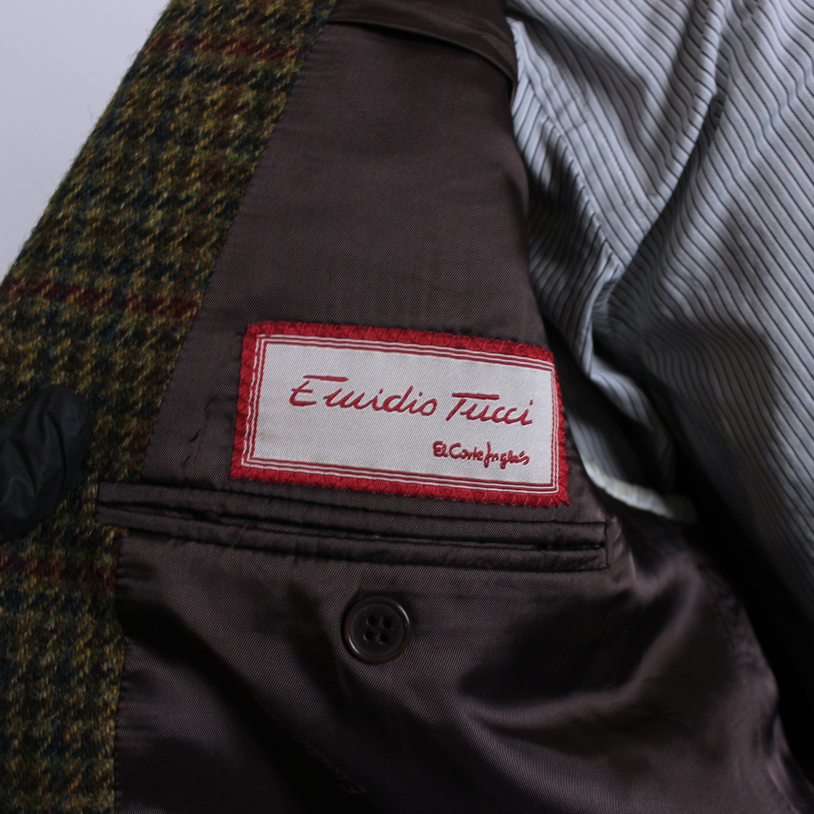 Harris Tweed Ewidio tucci blazer heavy wool M L