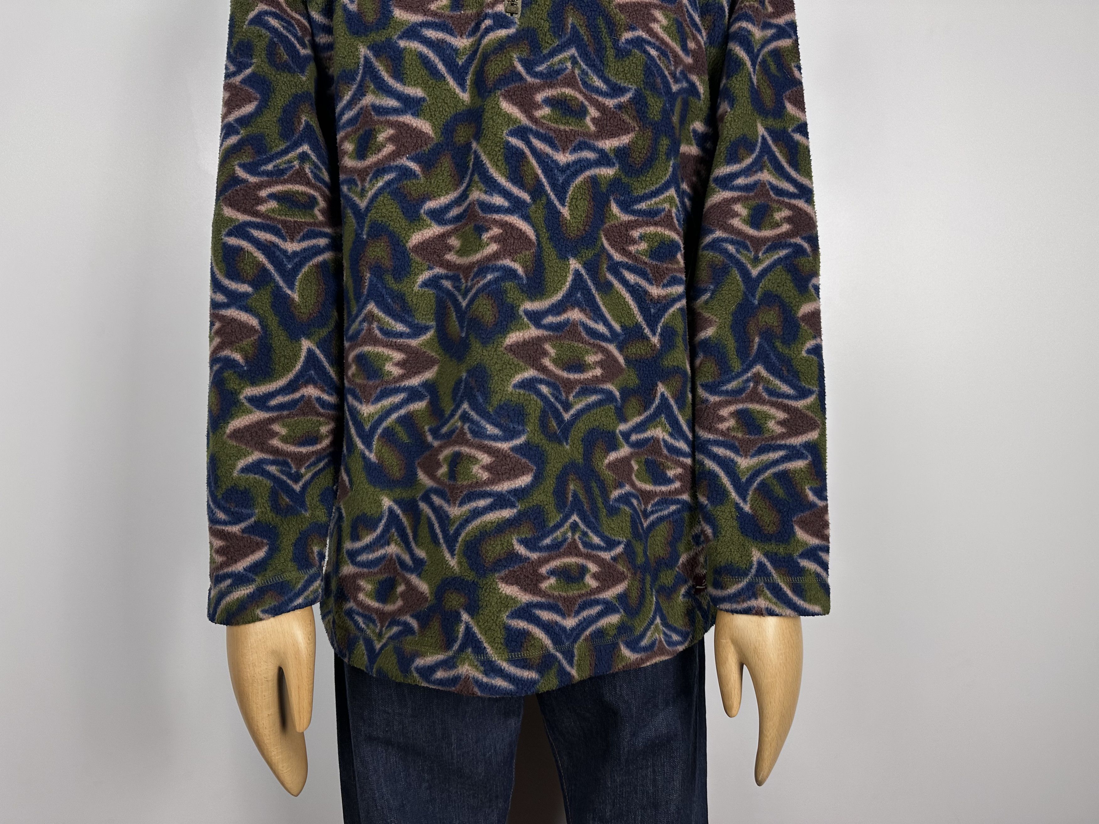 O'Neill × Vintage vintage Oneill FLEECE sweater 1/4 Zip Size L rare 90s jumper Size US L / EU 52-54 / 3 - 4 Thumbnail