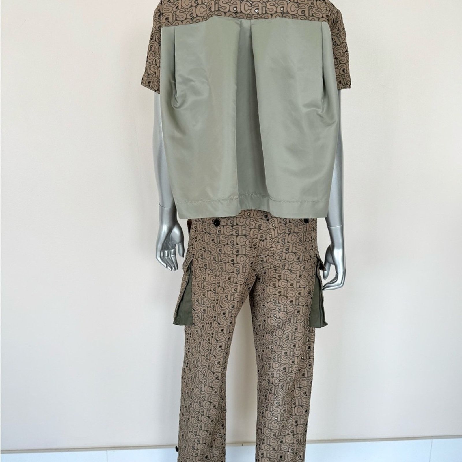Sacai SACAI women two pieces costume size 2 or M Authentic 3800$ Size 30" / US 8 / IT 44 - 2 Thumbnail